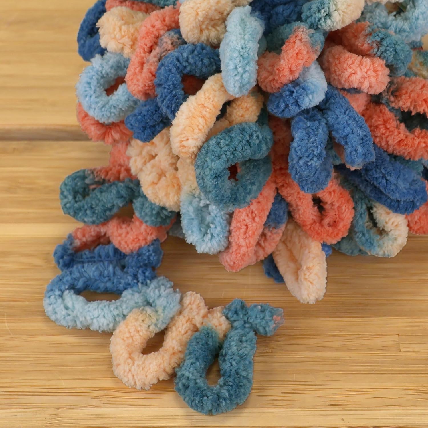 JubileeYarn Fun Finger Loops Yarn - 100g/Skein Jumbo Polyester - Nymphe - 5 Skeins