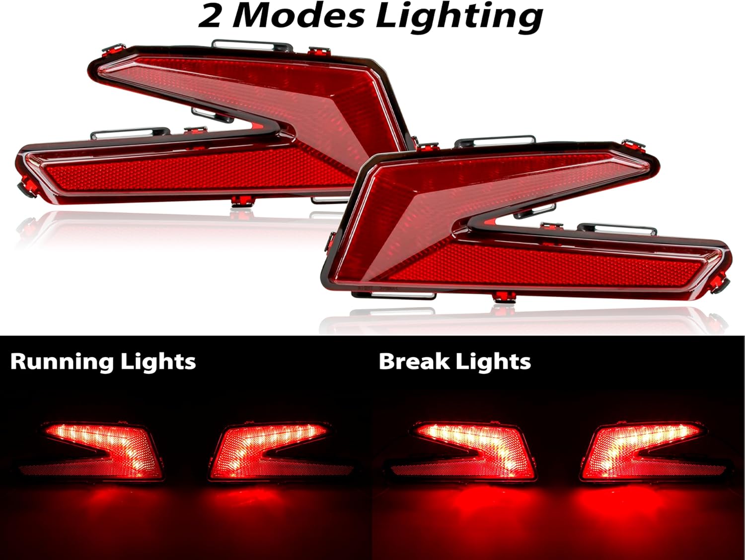 LED Taillights for Can Am Maverick X3 XDS XRS Max Turbo R 2017-2025 Accessories, Red Lens Rear Brake Stop Tail Lights Lamps Assembly Kit Replace #710004744 (2PCS)