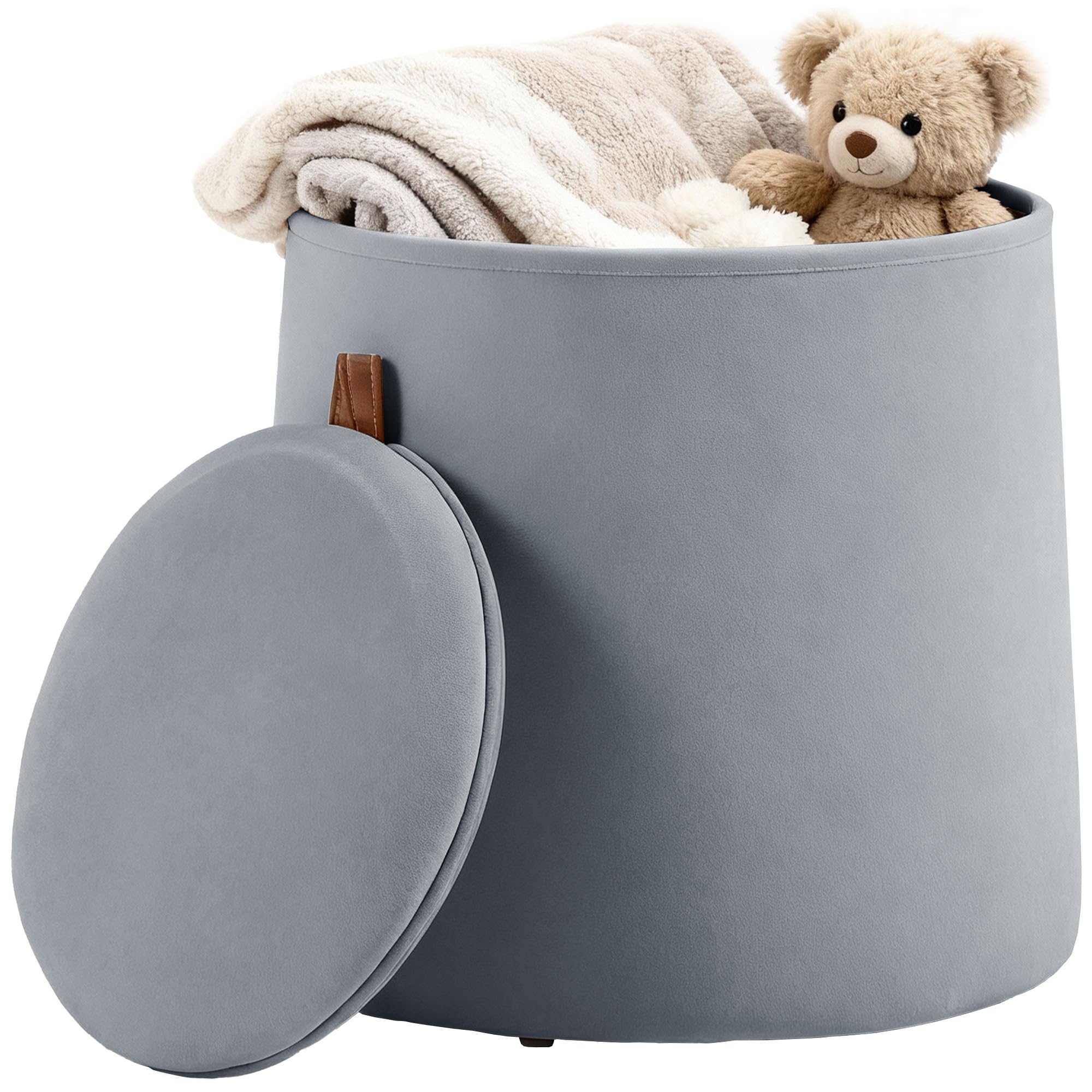 homcom pouf coffre rangement
