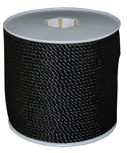 T.W Evans Cordage 377 Black Polypro Rope, 3/8-Inch x 600-Feet