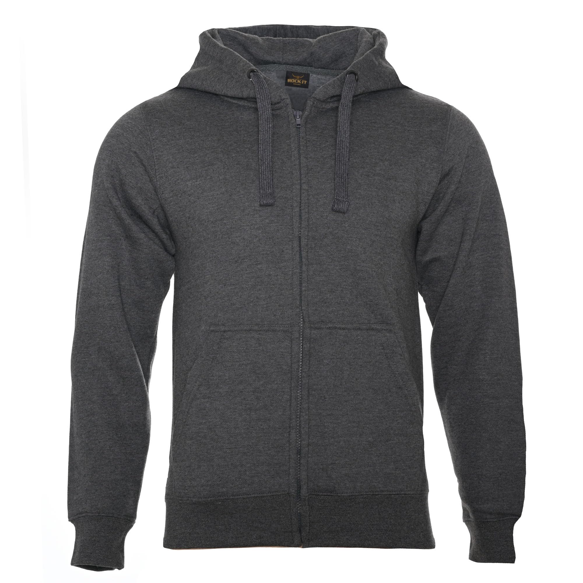 ROCK-IT Apparel I Heren Hooded Jacket I Zipper Hoodie I Sweater I Sweatshirt I Pullover Hoody I Maten XS-5XL I Oranje 5XL