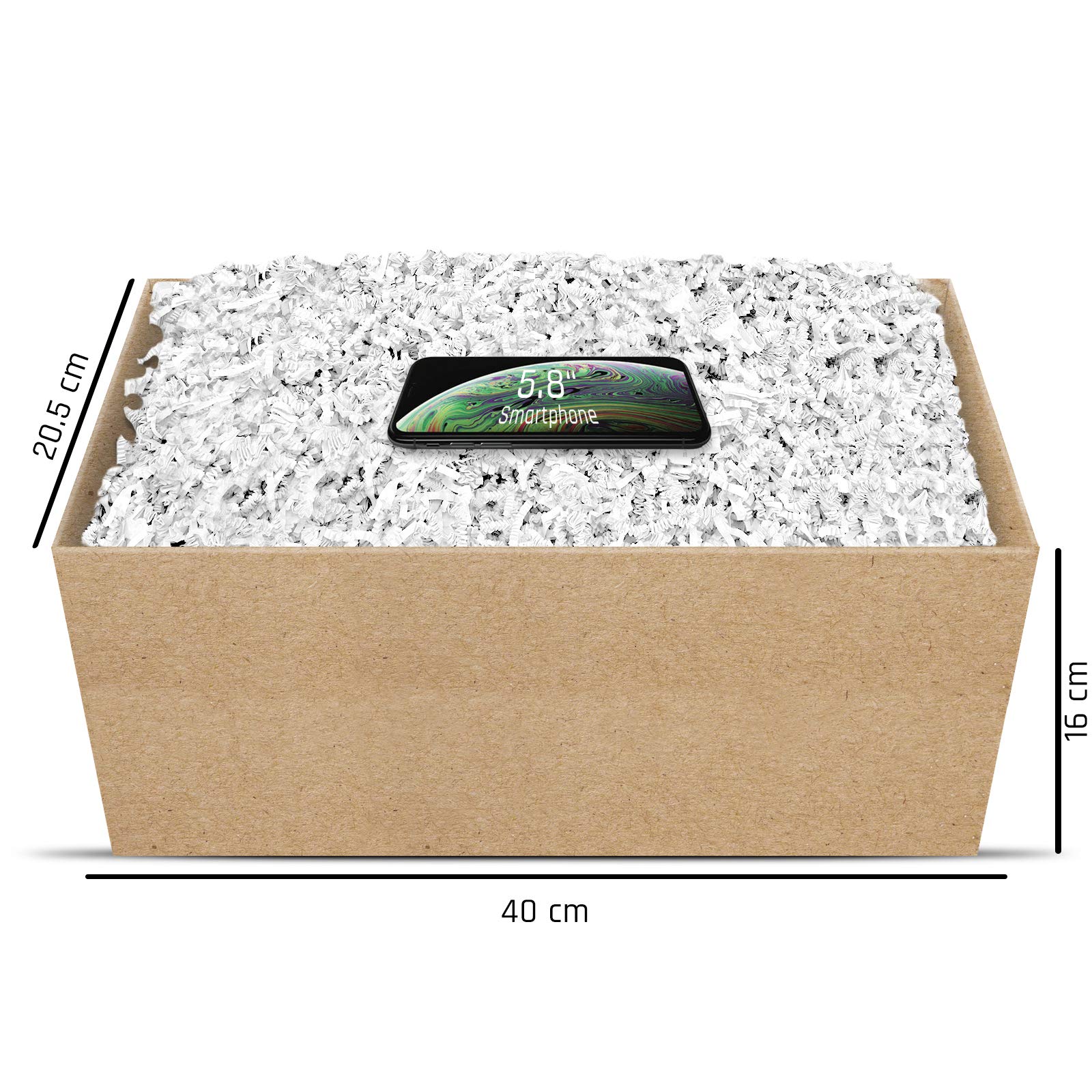Geschenkfüllmaterial Umweltfreundliches Geschenkverpackungsmaterial viele Farben 125g-1kg (weiß, 2kg)