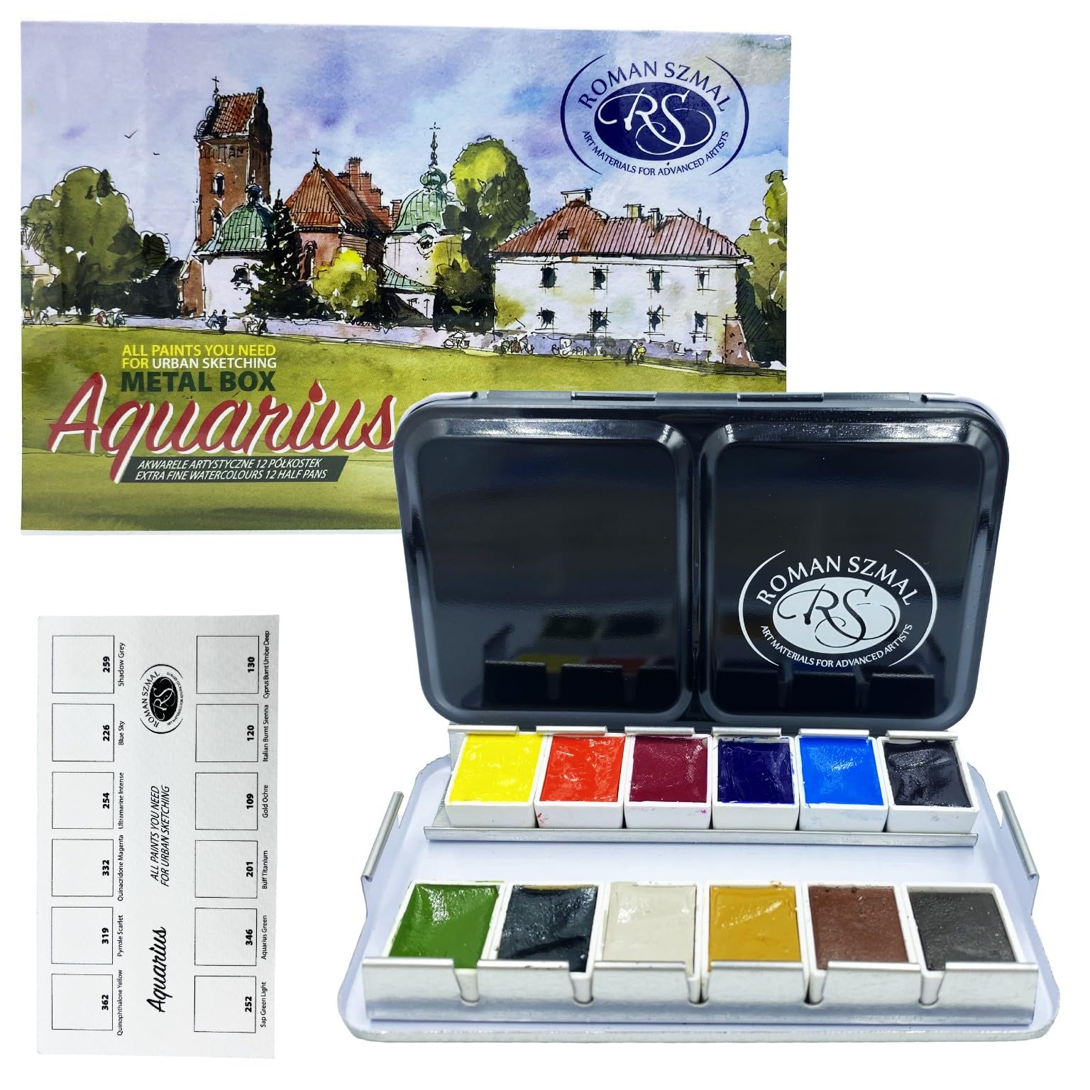 Amazon | roman szmal 透明水彩セット (アーバンスケッチャーズセット