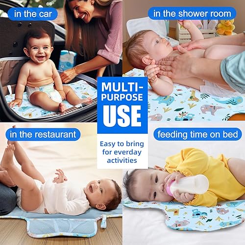 Miniatura 4 de Potable - Cambiador de pañales impermeable para bebé, doble cara, plegable, cambiador para bebé recién nacido