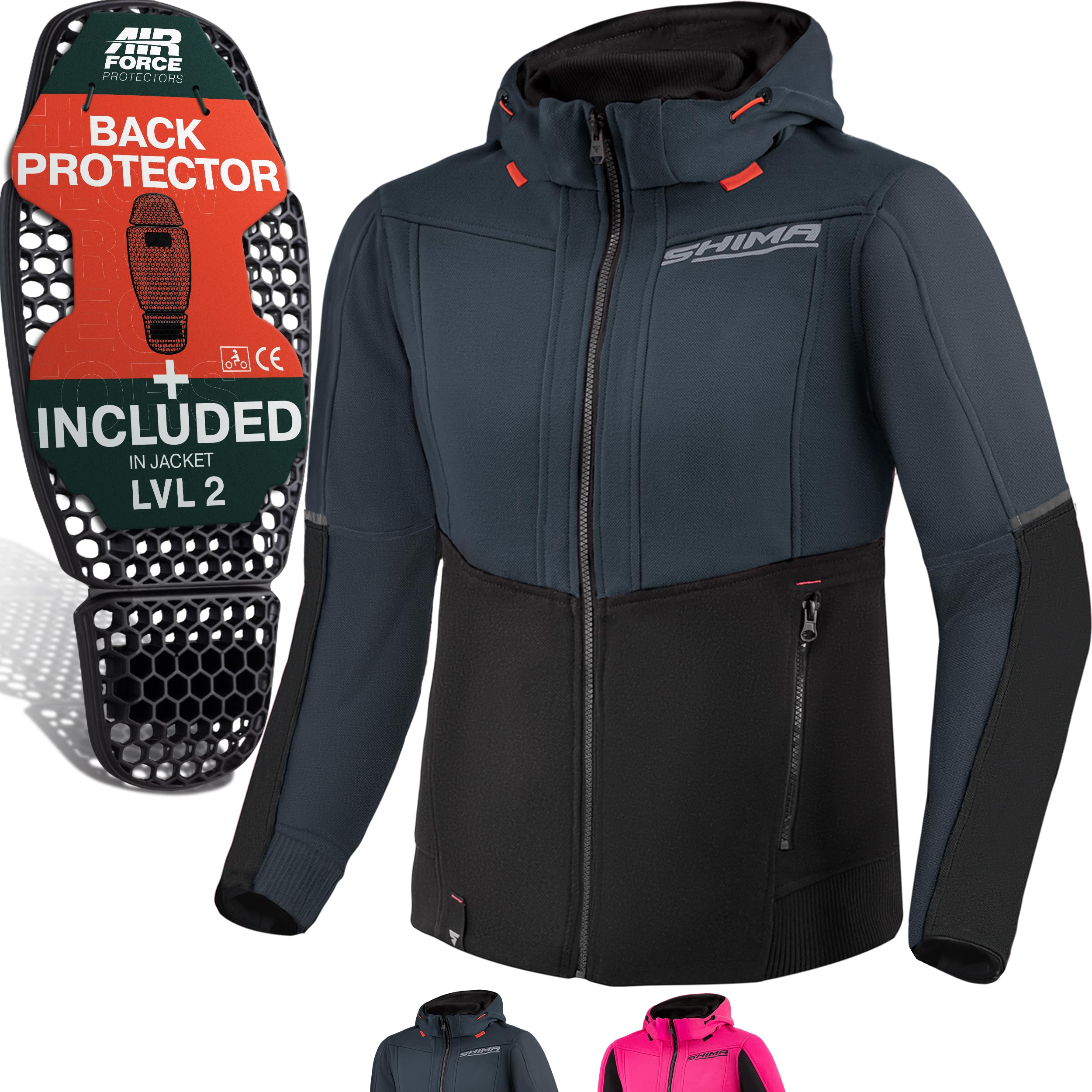 Amazon.com: SHIMA DAYBREAKER LADY Motorcycle Hoodie for Women