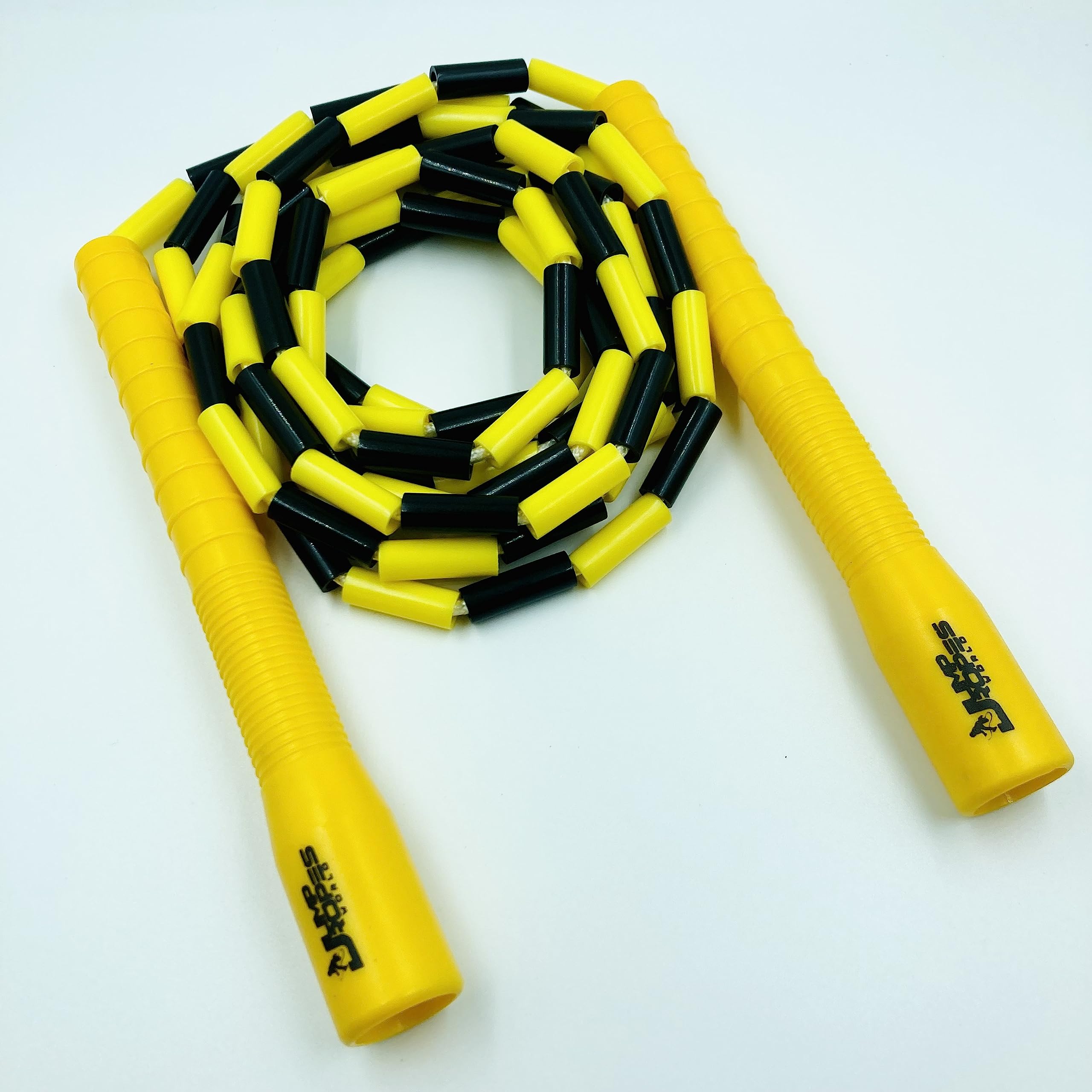 JUMP ROPES WORLD LONG HANDLE BEADED SKIPPING ROPE FOR MENS,KIDS BEADED JUMP ROPE. (8 ft, Yellow) (B0BJ221CHV) Amazon Price History, Amazon Price Tracker