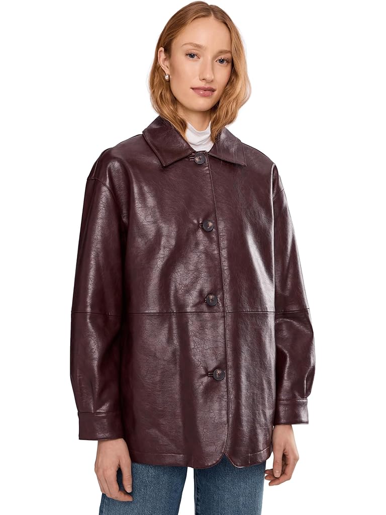 Red Levi's® Faux Leather Blazer