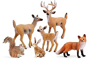 UANDME Miniature Christmas Village Deer Family Figurine Set