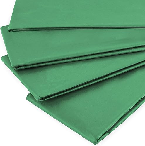 Ashton and Wright - Papel de seda, 19.7 x 27.6in, 0.49oz, 10 hojas, color verde, paquete individual