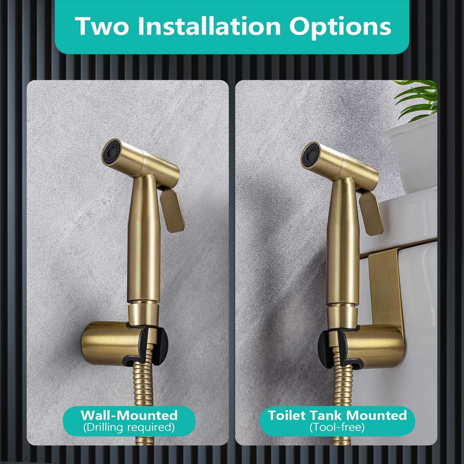 BARROCK Bidet Handbrause Für Toilette – Ergonomisch Mit Druckkontrolle (Chrom)