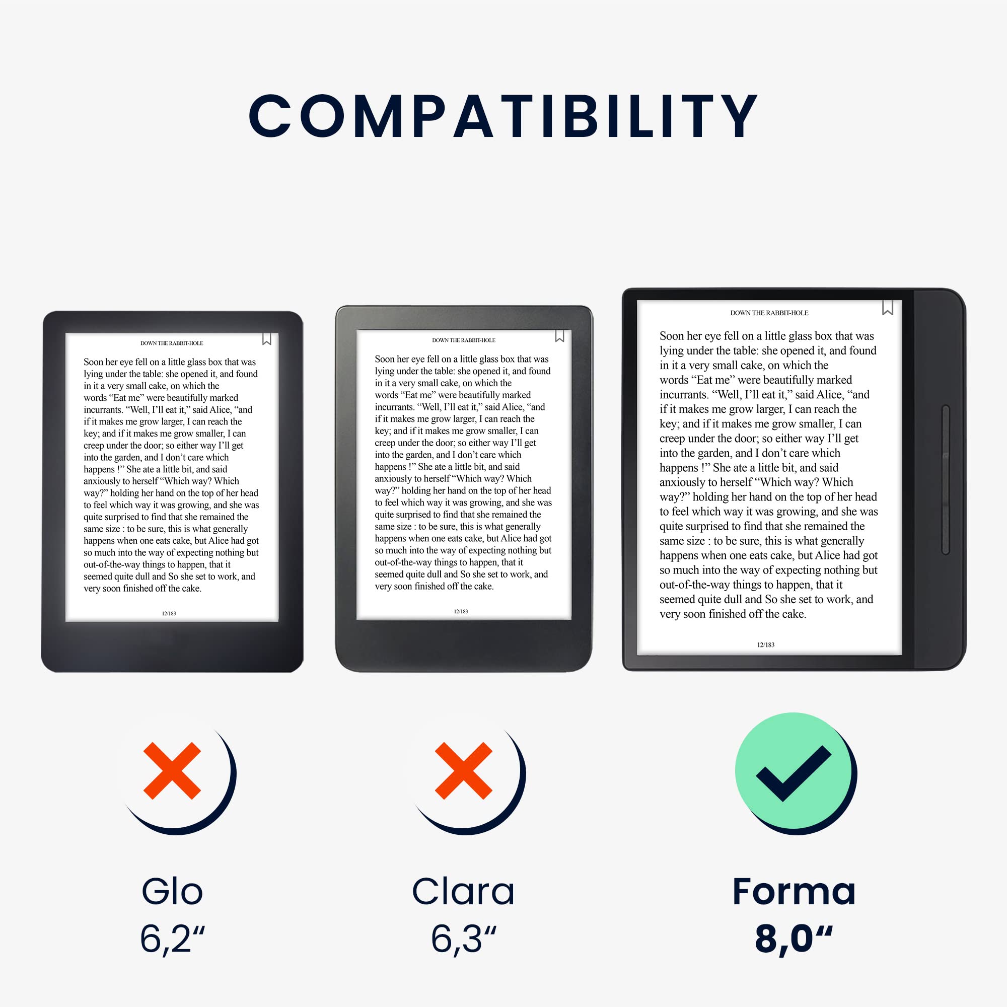 kwmobile Étui Compatible avec Kobo Forma Coque - Étui à Rabat magnétique Tablette eReader Similicuir avec Sangle - Noir-Beige