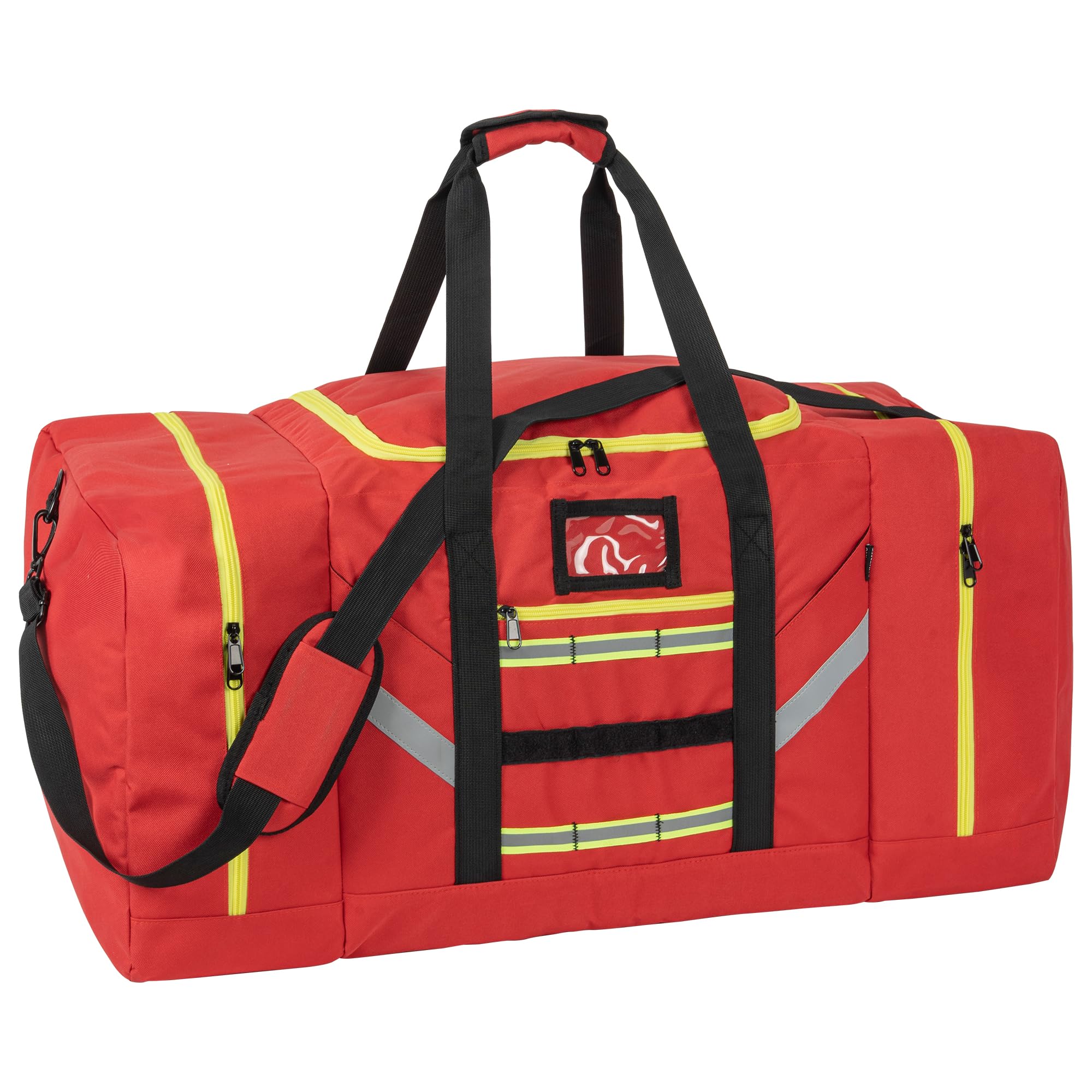 Firefighter Duffle Bag, Large Gear Storage Firefighter Gear Bag with Shoulder Strap, Red, Medium(105L)-image-29