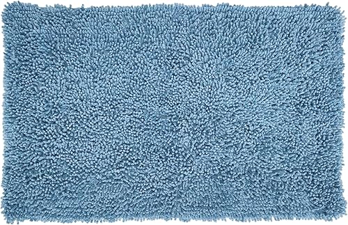 Miniatura 1 de Home Weavers Fantasia - Juego de alfombras de baño 100% algodón, lavables, de algodón suave, extrasuave y absorbente, tapete de cocina, tapete de