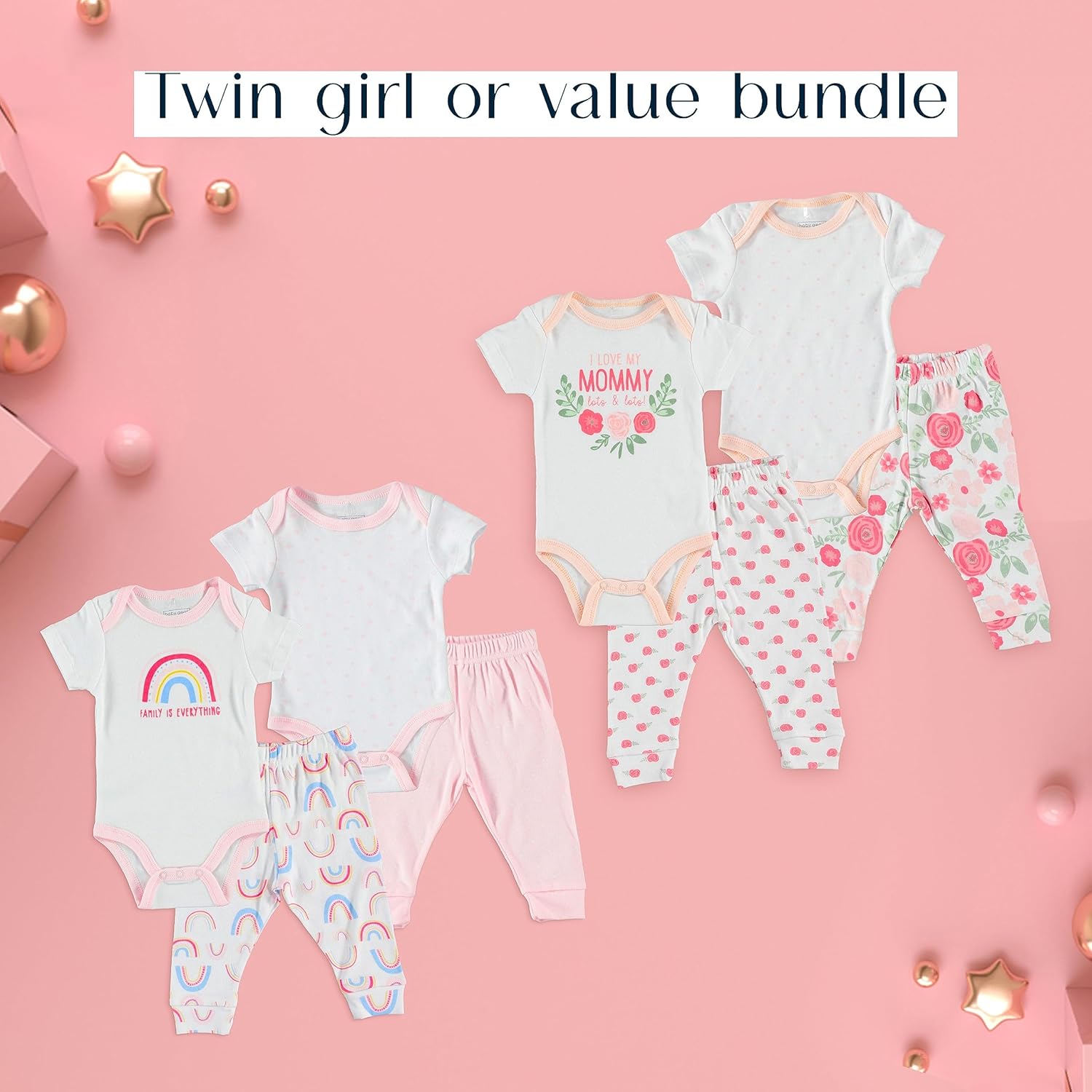 Baby Gear Baby Girls' Baby Clothes Layette Set Footless Sleep and Play