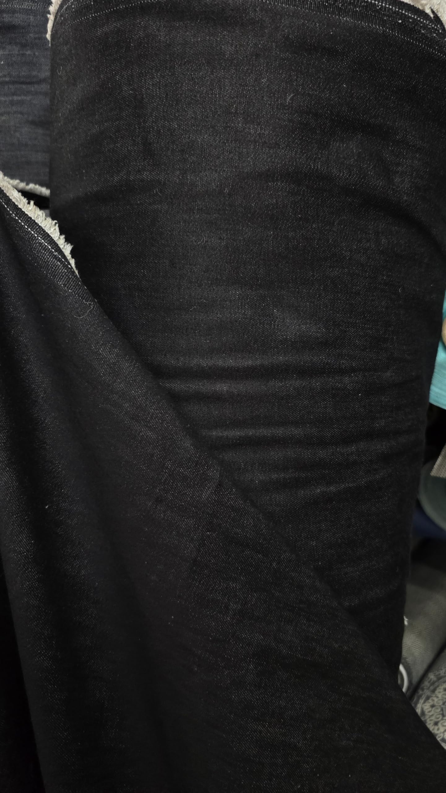 Generic AD Fabric, Stretch Cotton Denim Fabric, Denim Black, Denim Fabric 2 Way Stretch Cotton Spandex 10 oz - Image 4