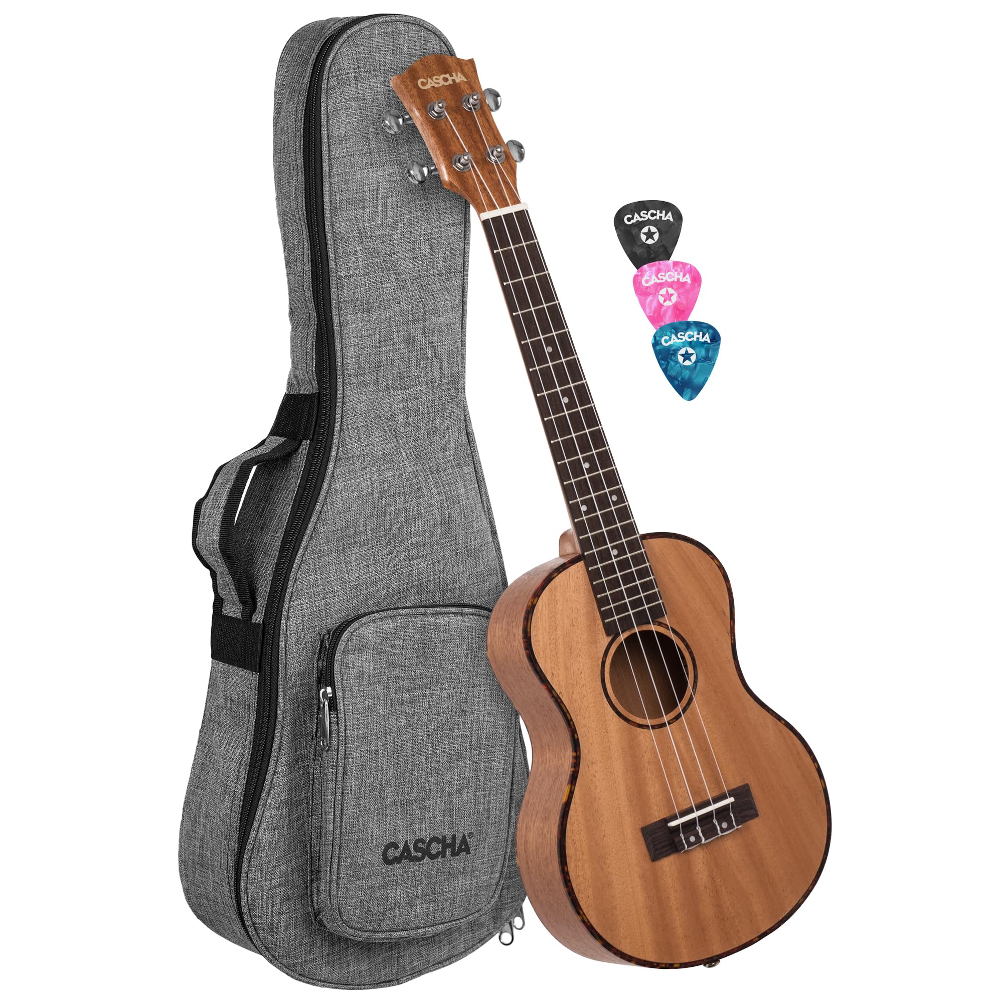 Tenor Ukulele Mahogany Lefthand (incl. Bag padded, 3 Picks)