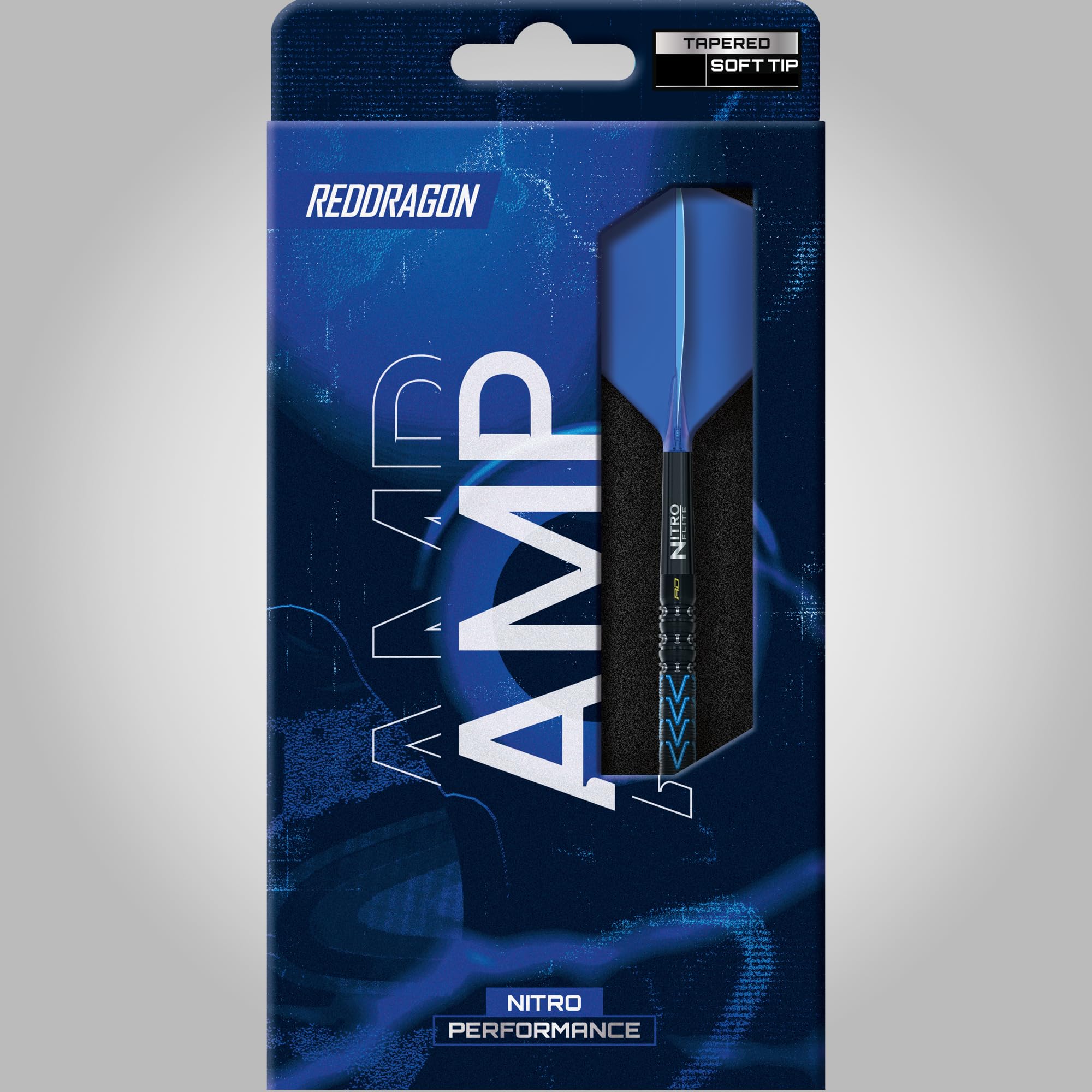 RED DRAGON Darts - AMP Serie - 90% Tungsten Profi Dartpfeile - NitroFlite Integrierter Flug/Schacht | Dart Pfeile Steeldarts 20g, 21g, 23g, 24g & 26g | Weiche Spitze 18g