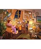 PieceRelax Plastic Jigsaw Puzzle for Adults 1000 Pieces - for The Love of...Puzzles - 25.2 X 18.9 Inches, Most Satisfying Table Games, No Glue Needed [U1030]