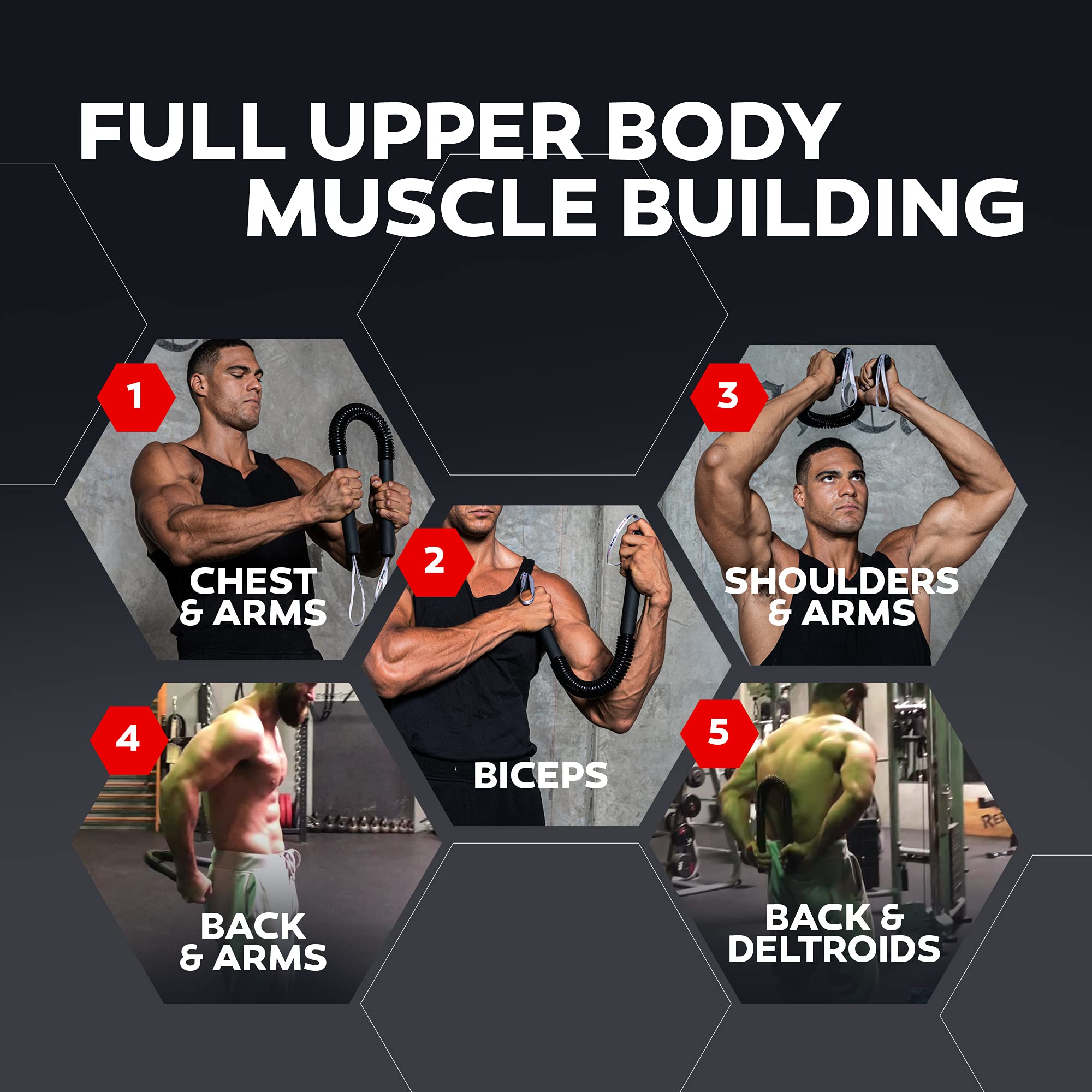 Core Prodigy Python Power Twister Chest, Bicep Blaster, Shoulder and