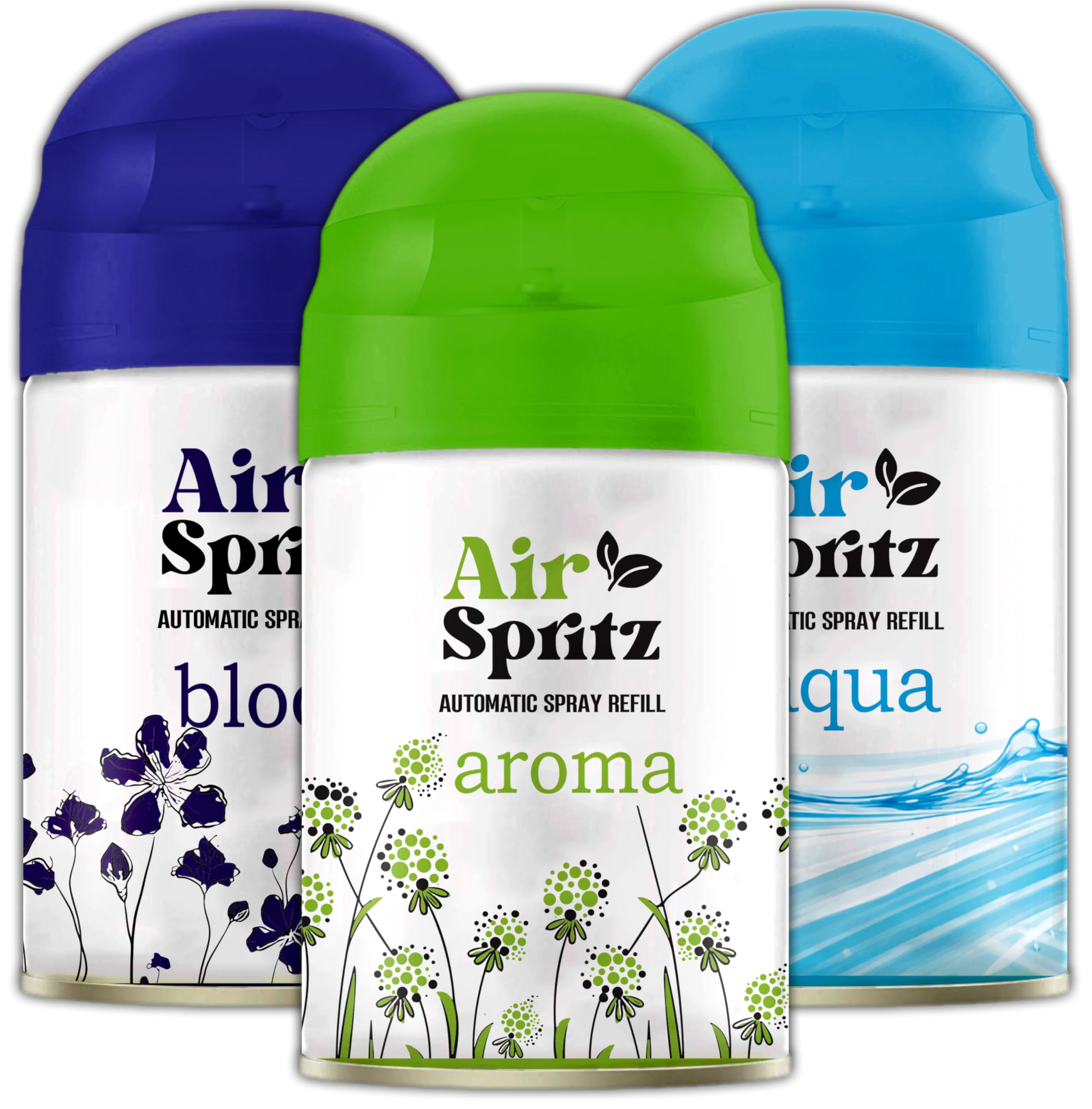 225ml Freshmatic Automatic Air Freshener Refill (Aqua| Exotic Aroma | Lavender - Pack of 3) | Automatic Room Freshener, Bathroom Freshener and Room Spray