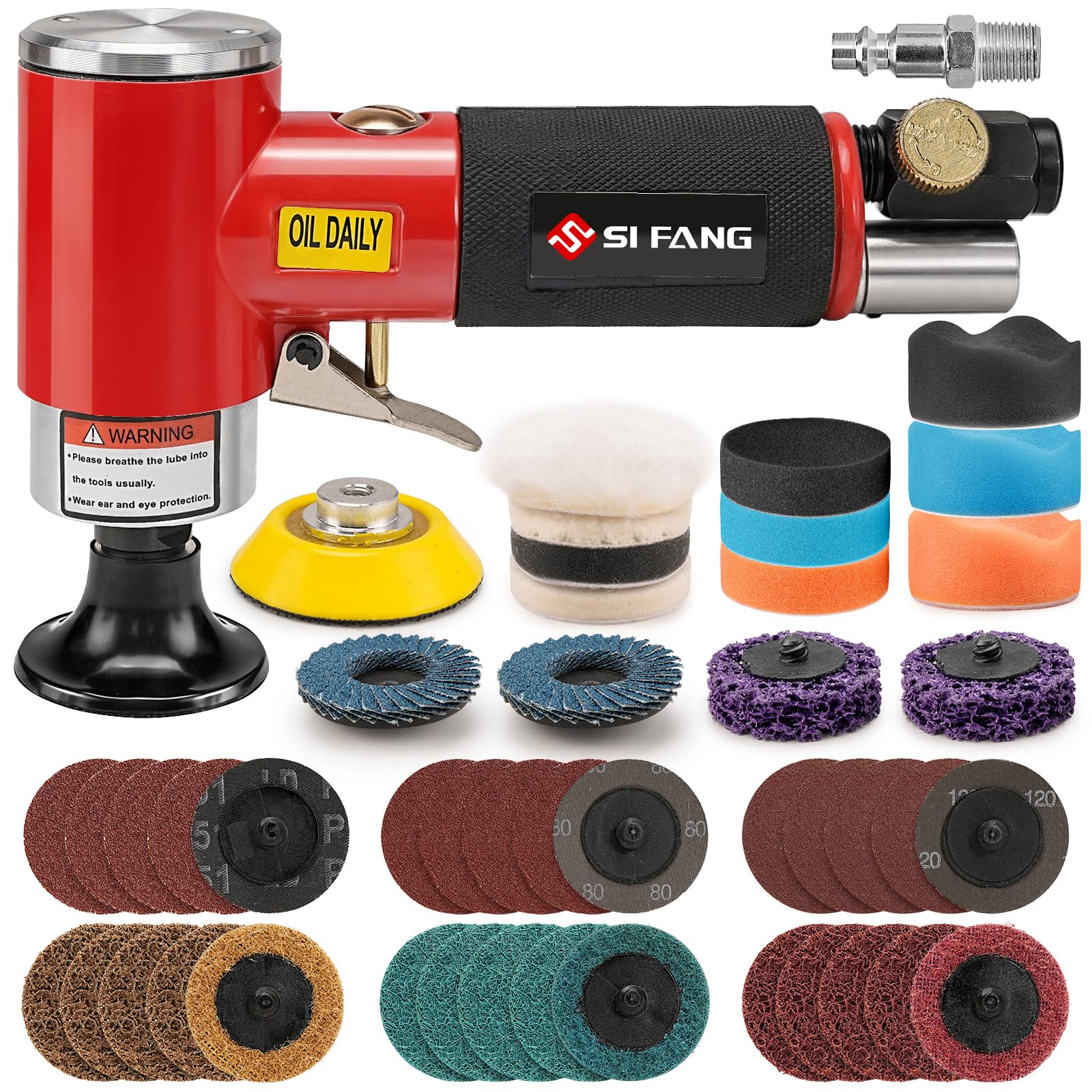 Mini Pneumatic Sander - Air Grinder & Polisher -1 Mini Pneumatic Sander - Air Grinder & Polisher -1