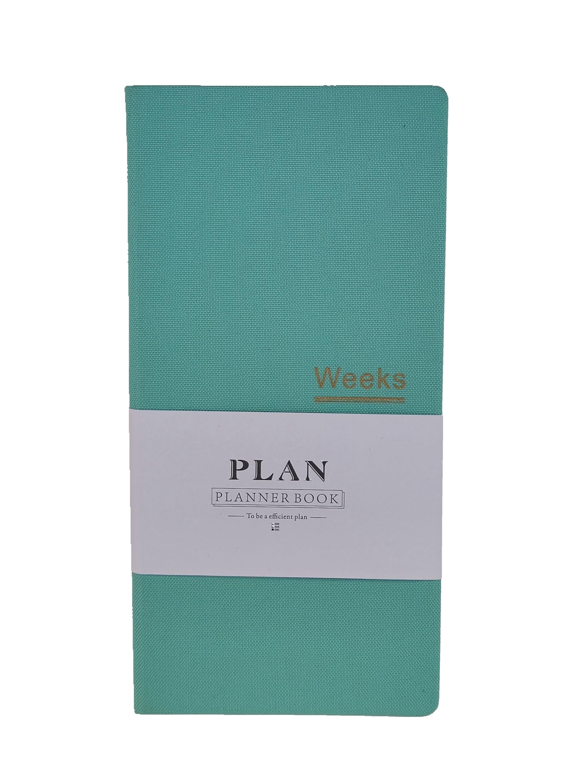Undated Pocket Weekly Planner Schedule Organizer Agenda Year Month Week Plan A6 Notebooks (A6 Undated Planner Light Blue) — image 1
