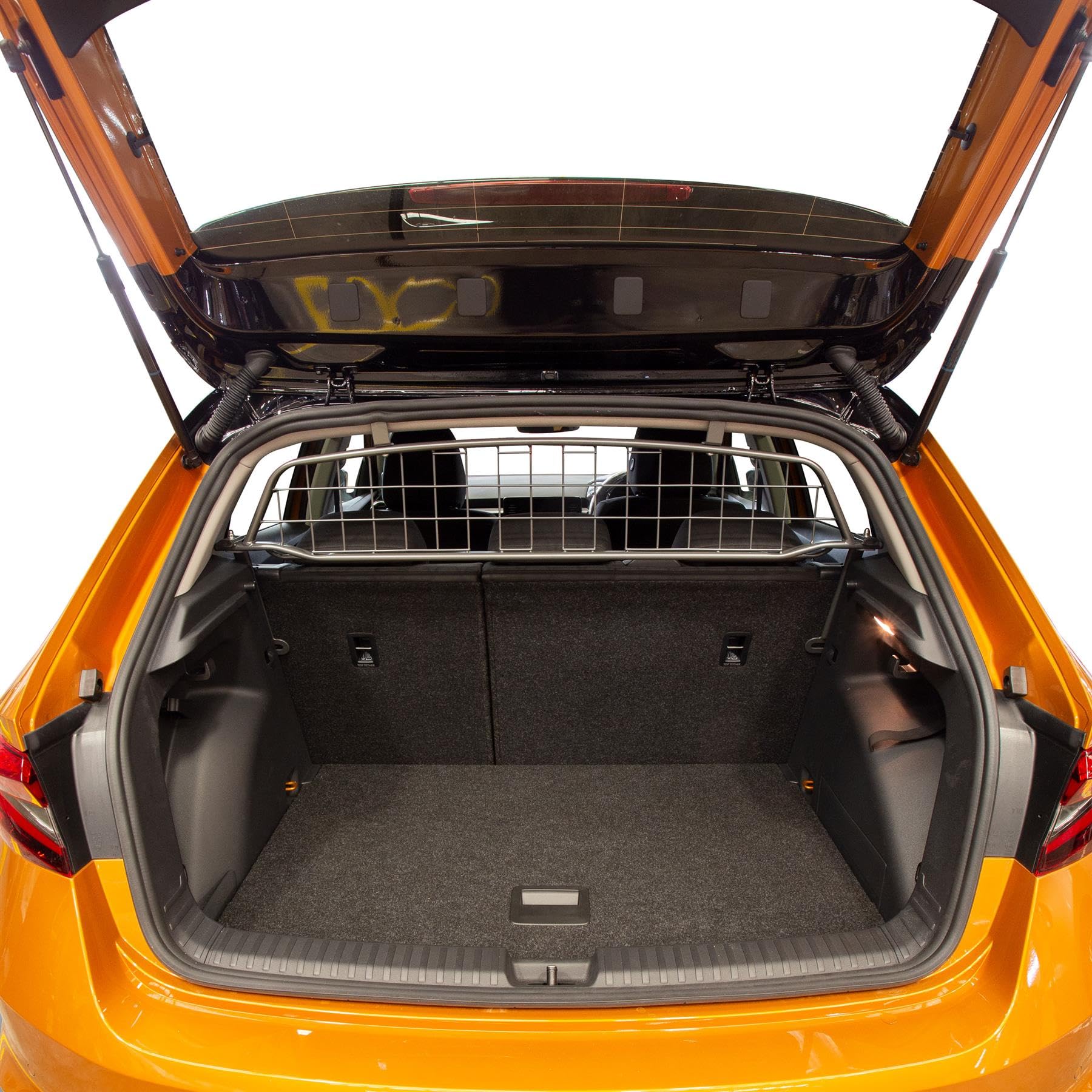 Travall Guard Compatible With Skoda Fabia 5 Door Hatchback (2021-Current) TDG1704 - Vehicle-Specific Dog Guard Luggage Barrier Load Separator
