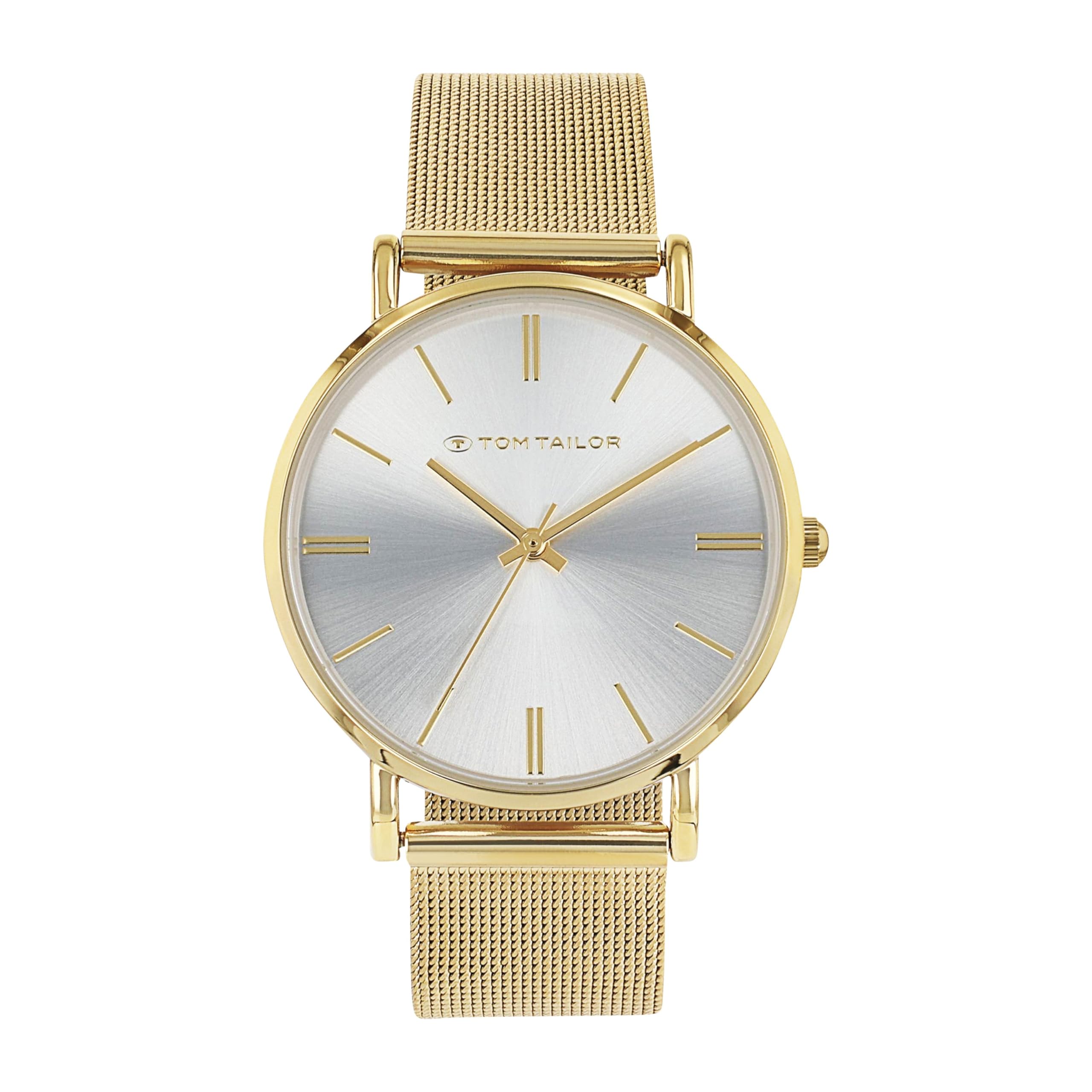 TOM TAILOR - Damen Quarz Armbanduhr - Alloy Gehäuse - Edelstahl Armband - Wasserdicht 3 Bar