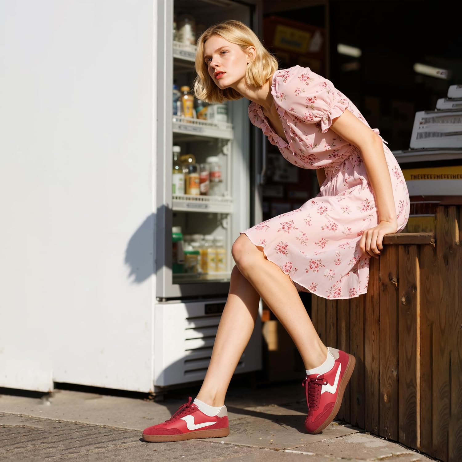 Sneakers for Women Business Casual Tennis Shoes Comfortable Lace up Slip on Women's Fashion Sneakers - Image 8