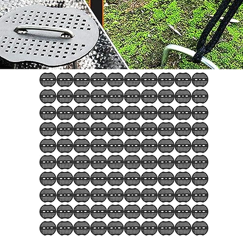 Miniatura 4 de Junta de estacas de jardín, almohadilla de estacas de jardín para paisaje, almohadilla de estacas negras, junta de plástico para césped artificial,