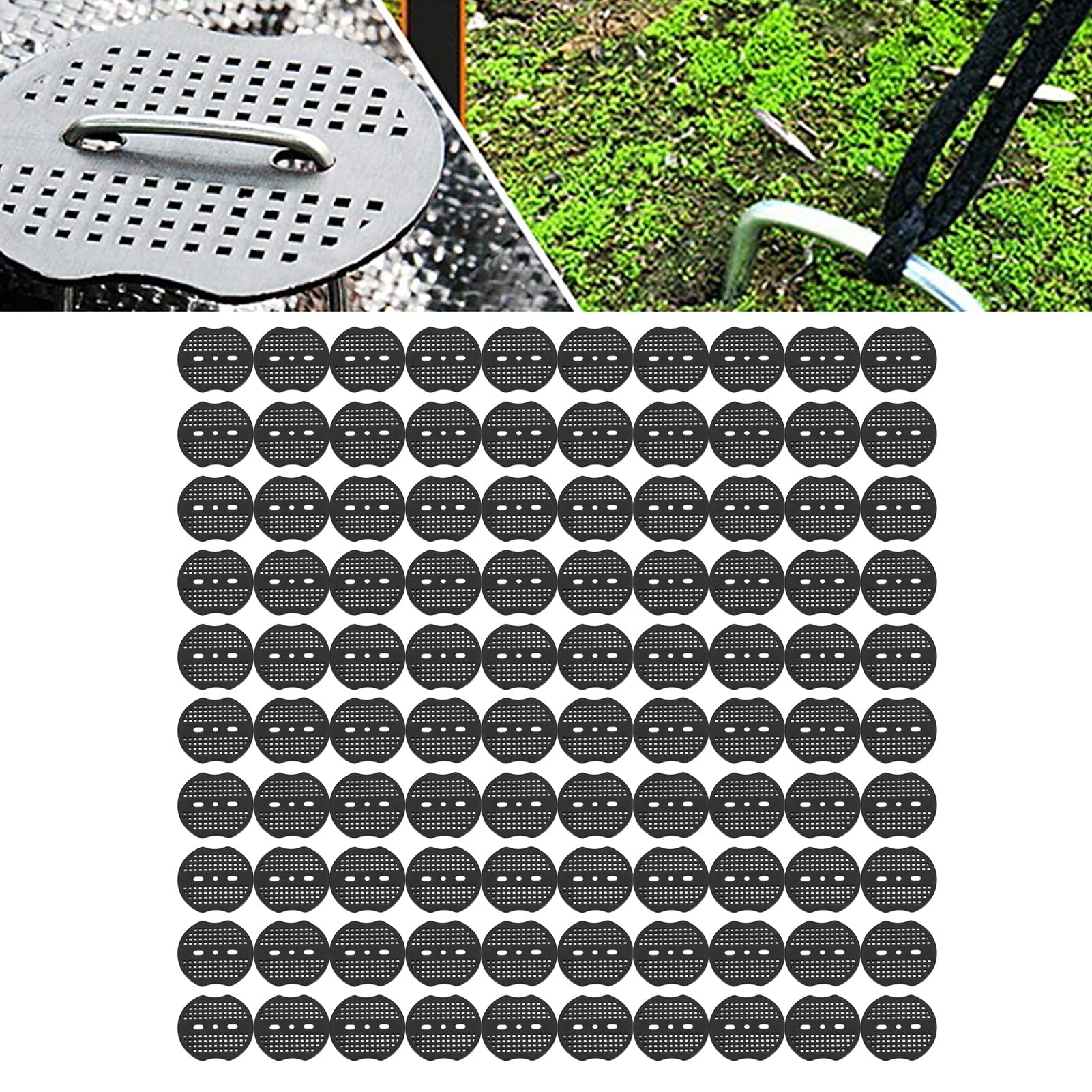 Garden Fixing Gasket, Landscape Gasket Flat Top Hold Firmly for Courtyard (100pcs)-image-27