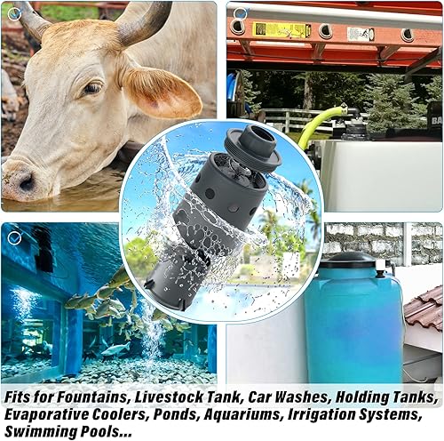 Miniatura 7 de Válvula de flotador de tanque de agua diseñada para control de nivel de agua, llenado automático, apagado automático, válvula de flotador de nivel