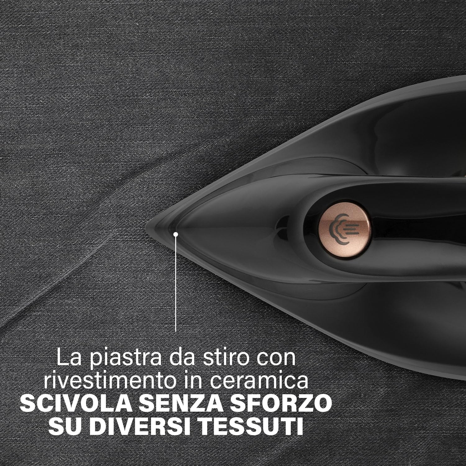 Princess Sistema stirante a vapore, 3000 W, 7,5 Bar, Serbatoio Rimovibile 1,5 L, Piastra in Ceramica, 70 g/min Vapore Continuo, 250 g/min Getto di Vapore, Spegnimento Automatico, 323090
