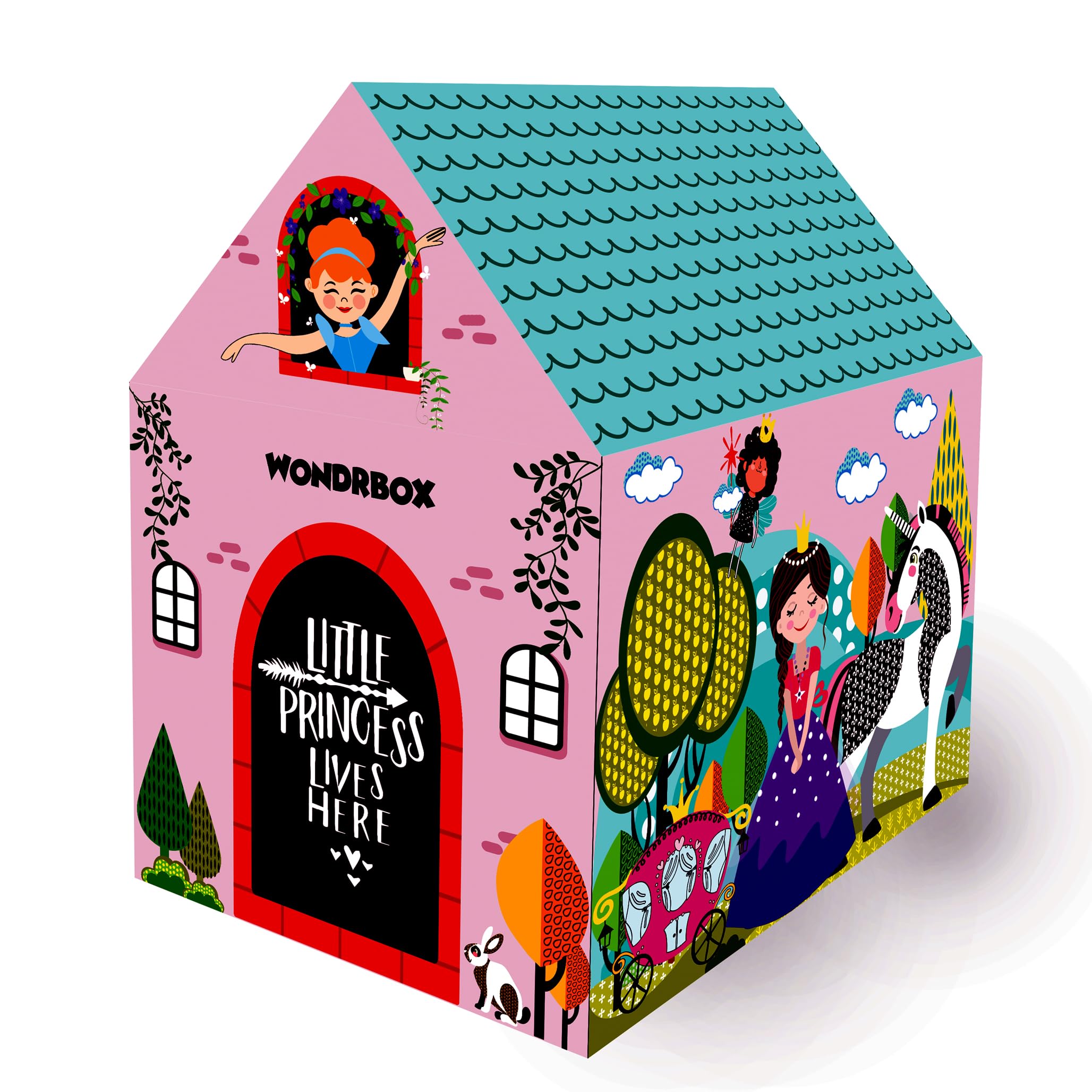 WONDRBOX Princess Unicorn Doll Play Tent House Gifts for Kids 3 Years and Up Girls | Big Size, Light Weight and Water Resistant (B09WHY9MSM) Amazon Price History, Amazon Price Tracker