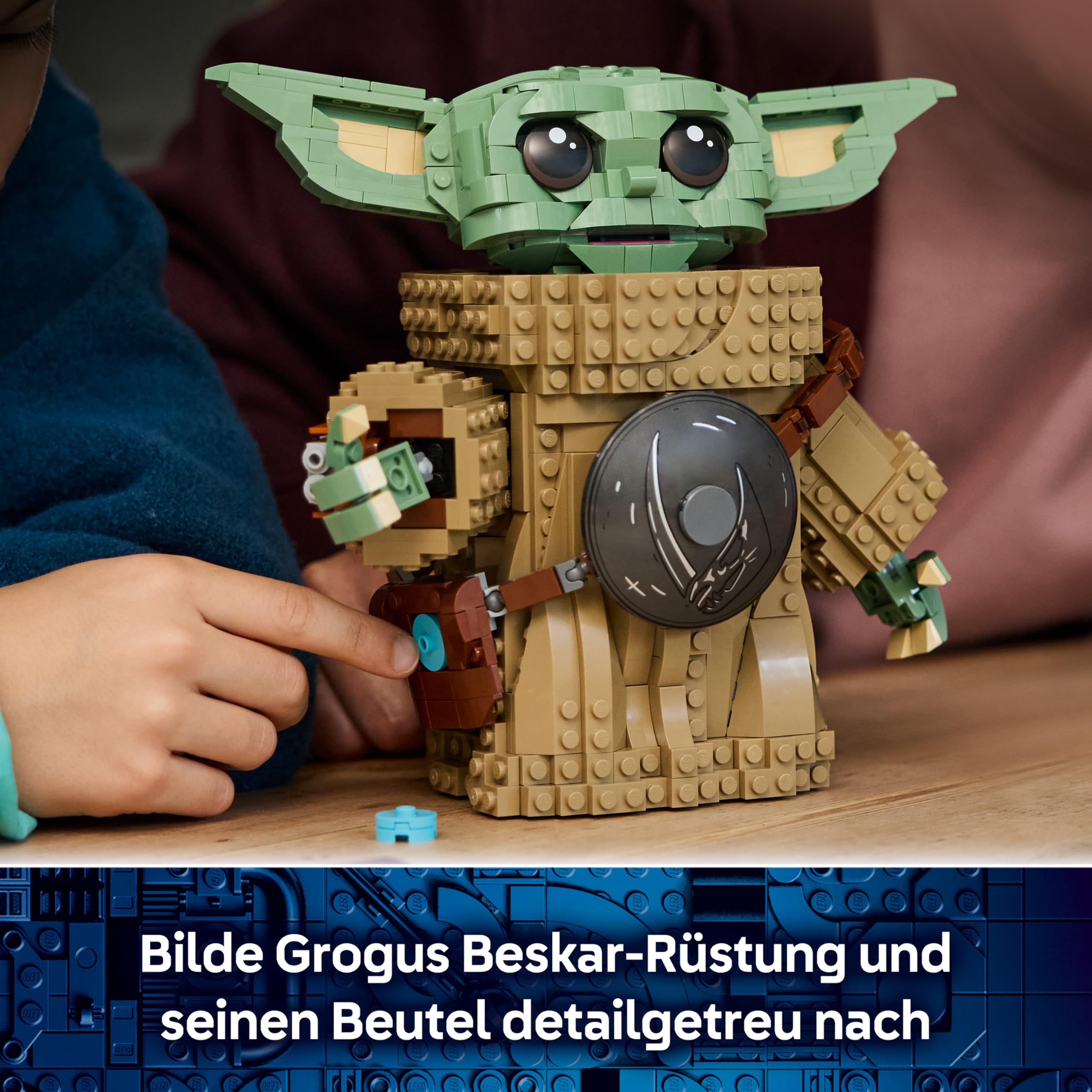 LEGO Star Wars 75446 Grogu (Lehrling des Mandalorianers) - Spielfigur Modellbau mit Beskar-Rüstung als DIY Deko - Geschenk für Jungen und Mädchen ab 10 Jahren sowie Filmfans