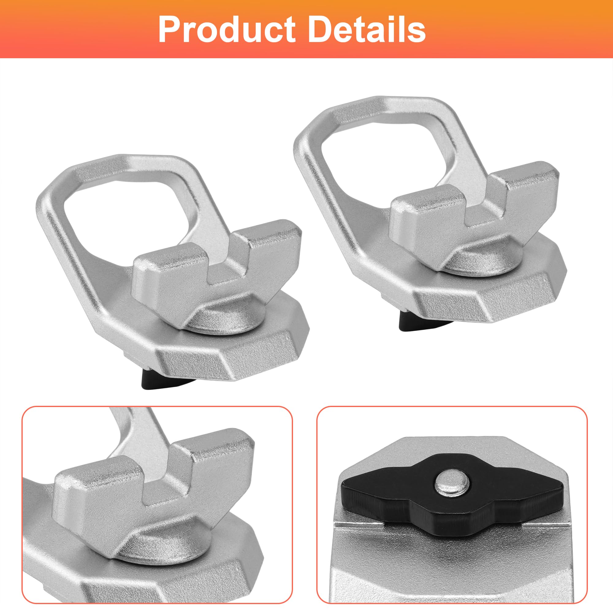 Amazon.com: Set of 2 Lock and Ride Max D-Rings Compatible