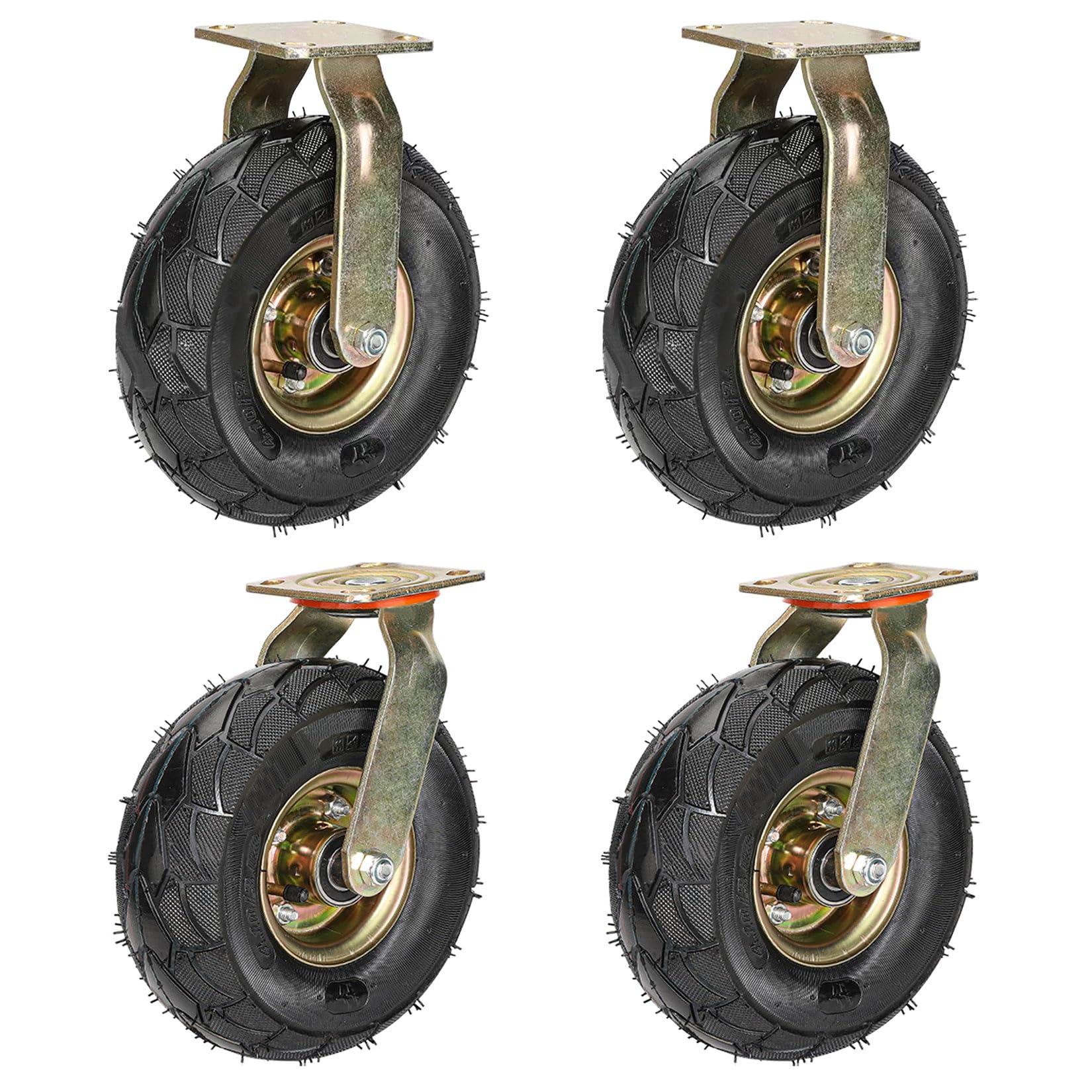Roulettes de rechange en caoutchouc pour réparer un chariot lourd qui bloque