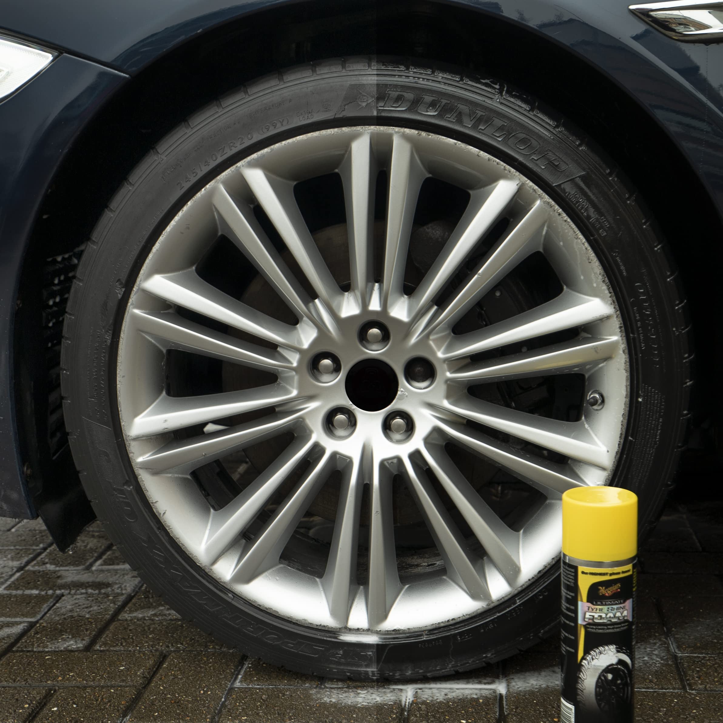 Meguiar's G210419EU Brillant Pneus 538 ml, Brillance et protection durable des pneus, Noir