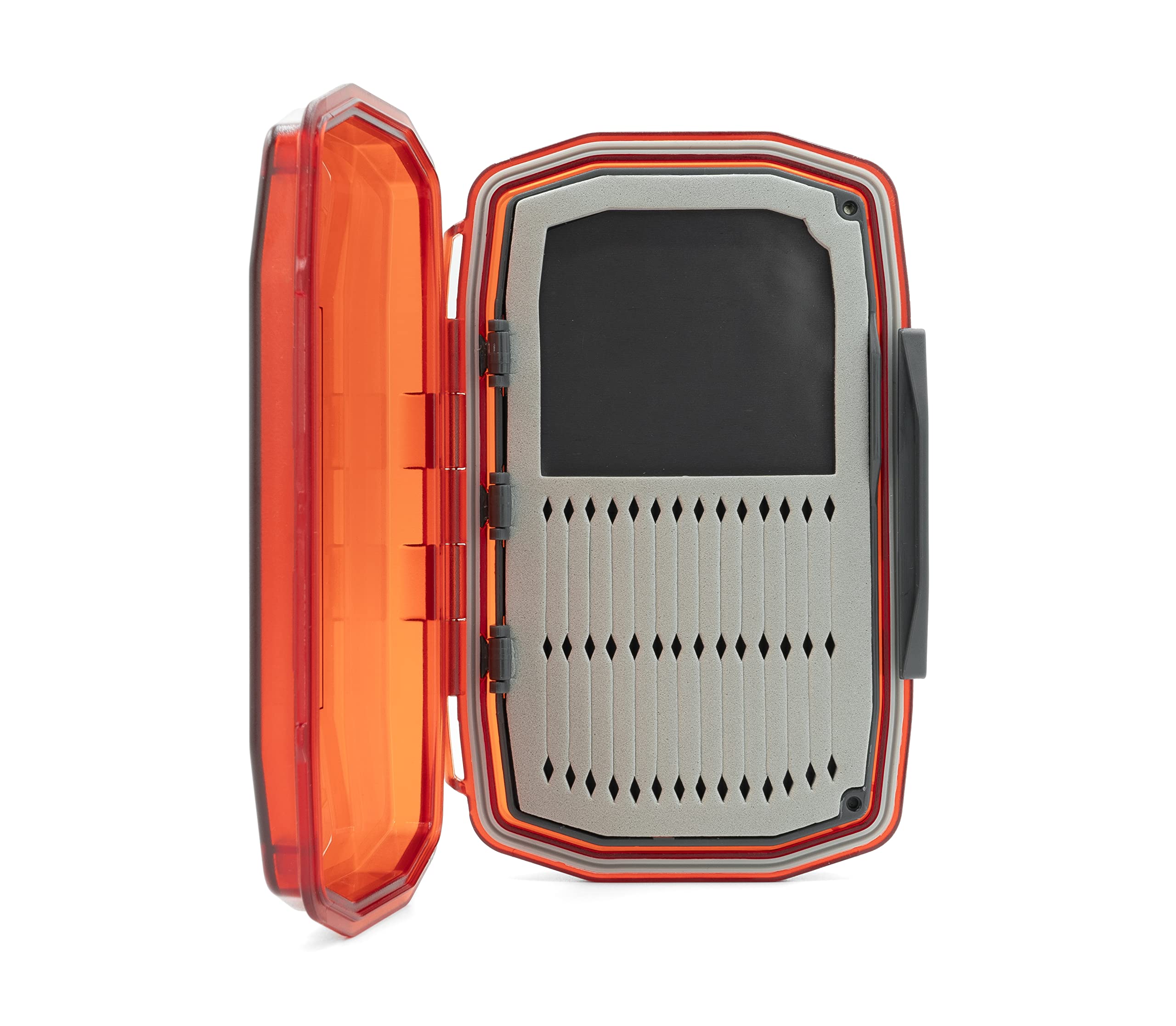 Umpqua UPG Foam WP Daytripper Red Medium Fly Box - Lightweight Waterproof Dustproof Quick-Loading Fly Storage Case - Fly Fishing Tackle Organizer
