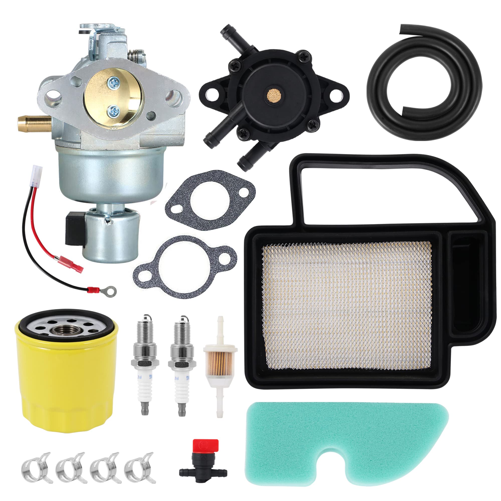 Besnor20 853 33-S Carburetor 20 083 02-S, 20 083 06-S Air Filter Fuel Pump Tune Up Kit for Kohler SV Series Engine, for Cub Cadet, Toro Lawn Mower Tractor