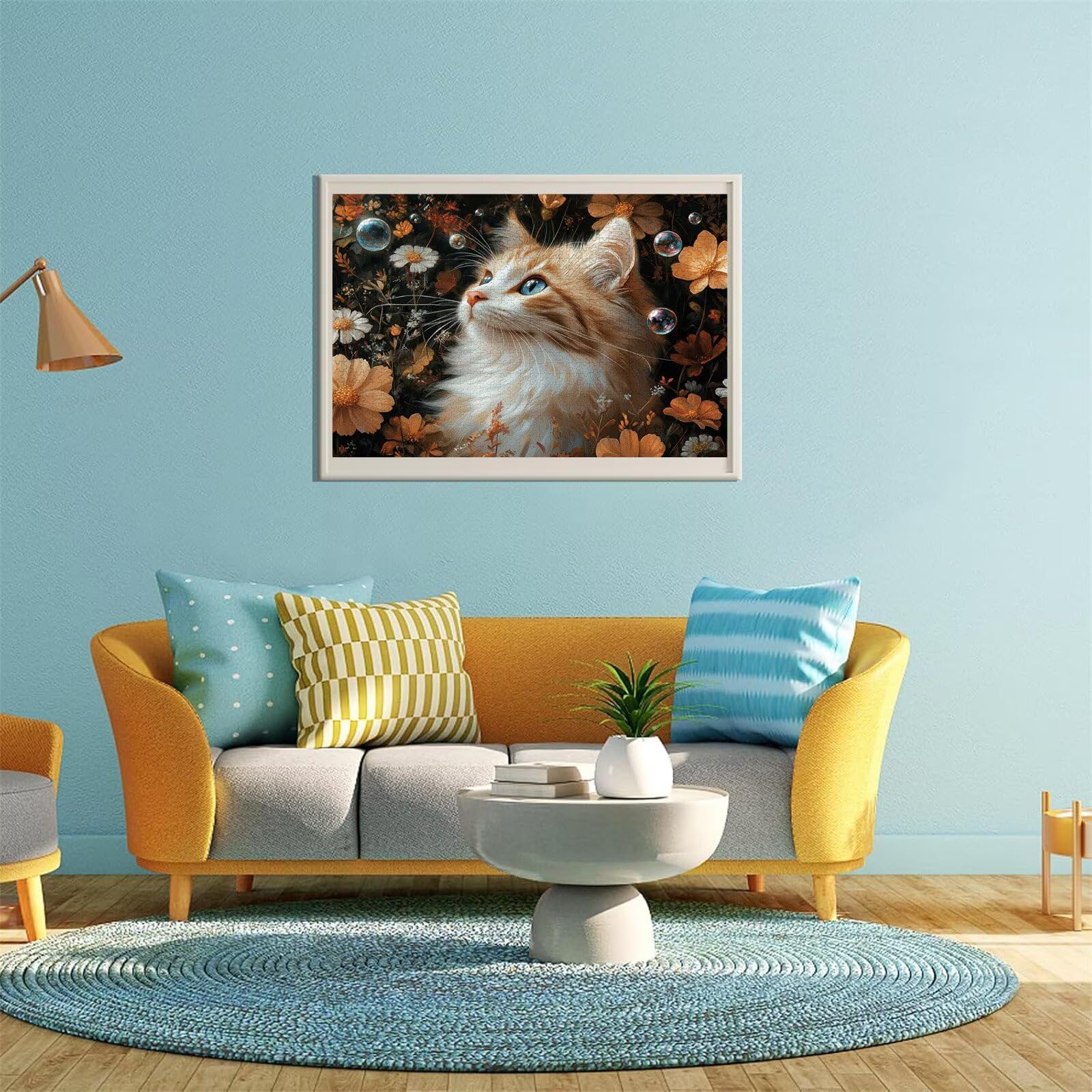 Puzzle Erwachsene 2000 Teile Katze Blume Educa Jigsaw für Kinder ab 8 Jahren Mädchen Jungen, Erwachsene Impossible Klassische Puzzles Schwer, Anspruchsvoll Spielspaß, Als Geschenke 70x99cm t-690