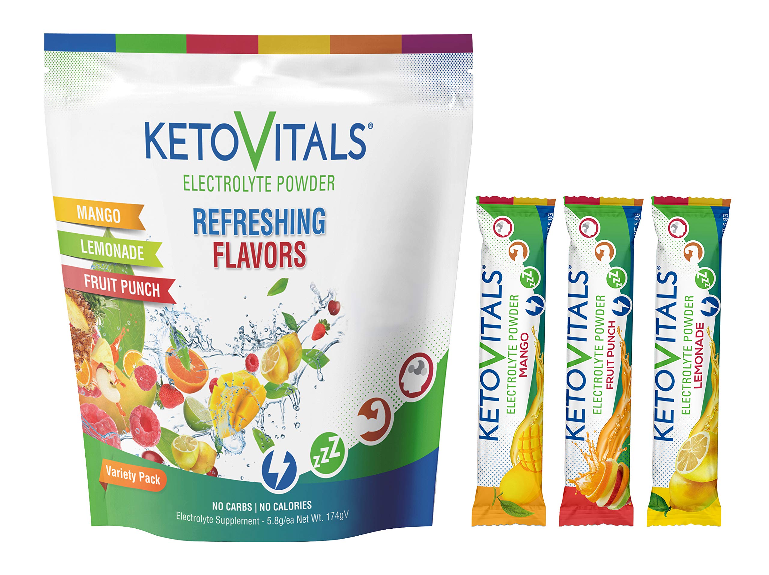 Buy Keto Vitals Original Keto Electrolytes Powder Stick Packs Keto