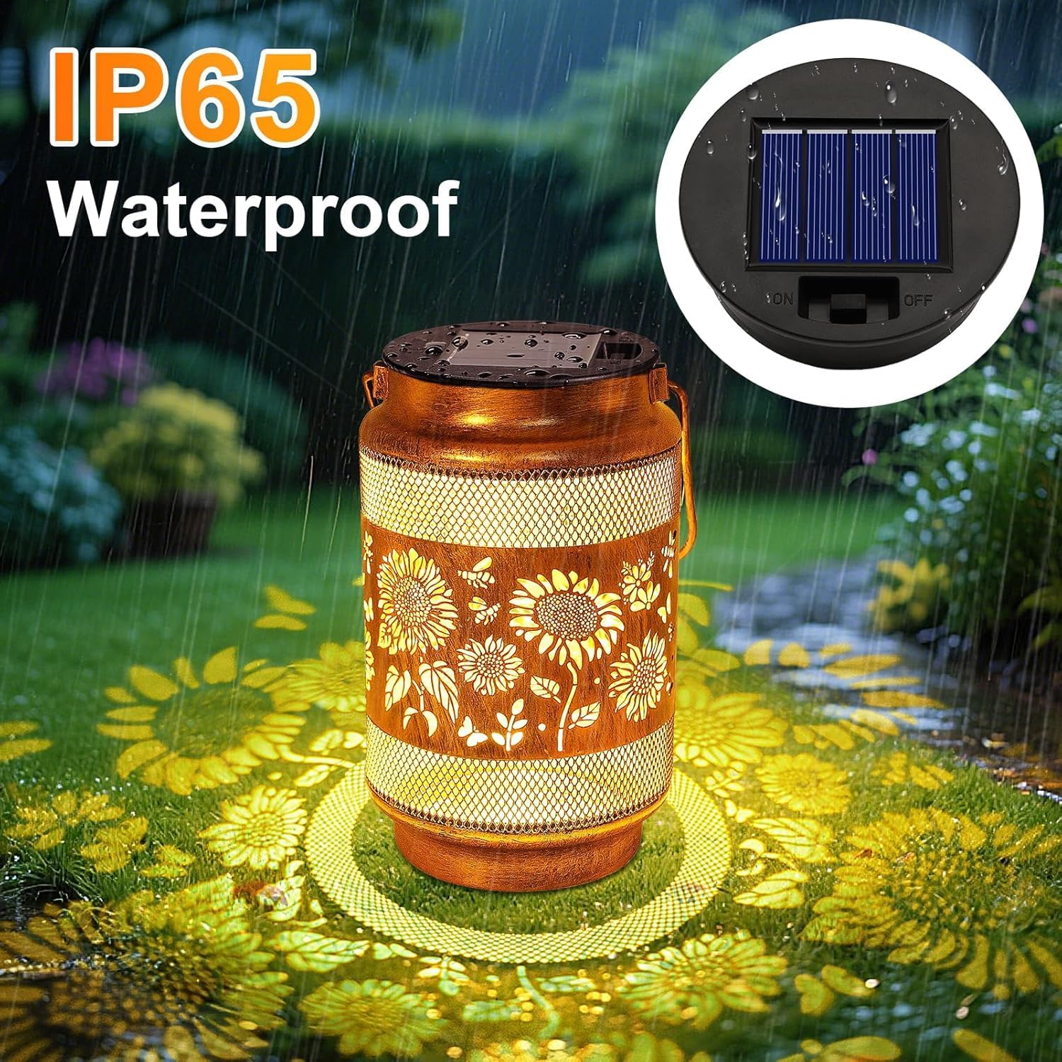 Solar Light Replacement Top Parts 4 Pack(Top Size 3.31 inch,Bottom Size 2.83 inch) 7 Lumens Lantern Lids Waterproof LED Replacement Light Decorations for Outdoor Garden, Patio,Pathway,Yard