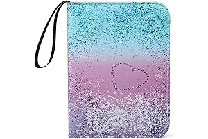Abstract Rainbow Trading Card Binder for Girls 400 Cards