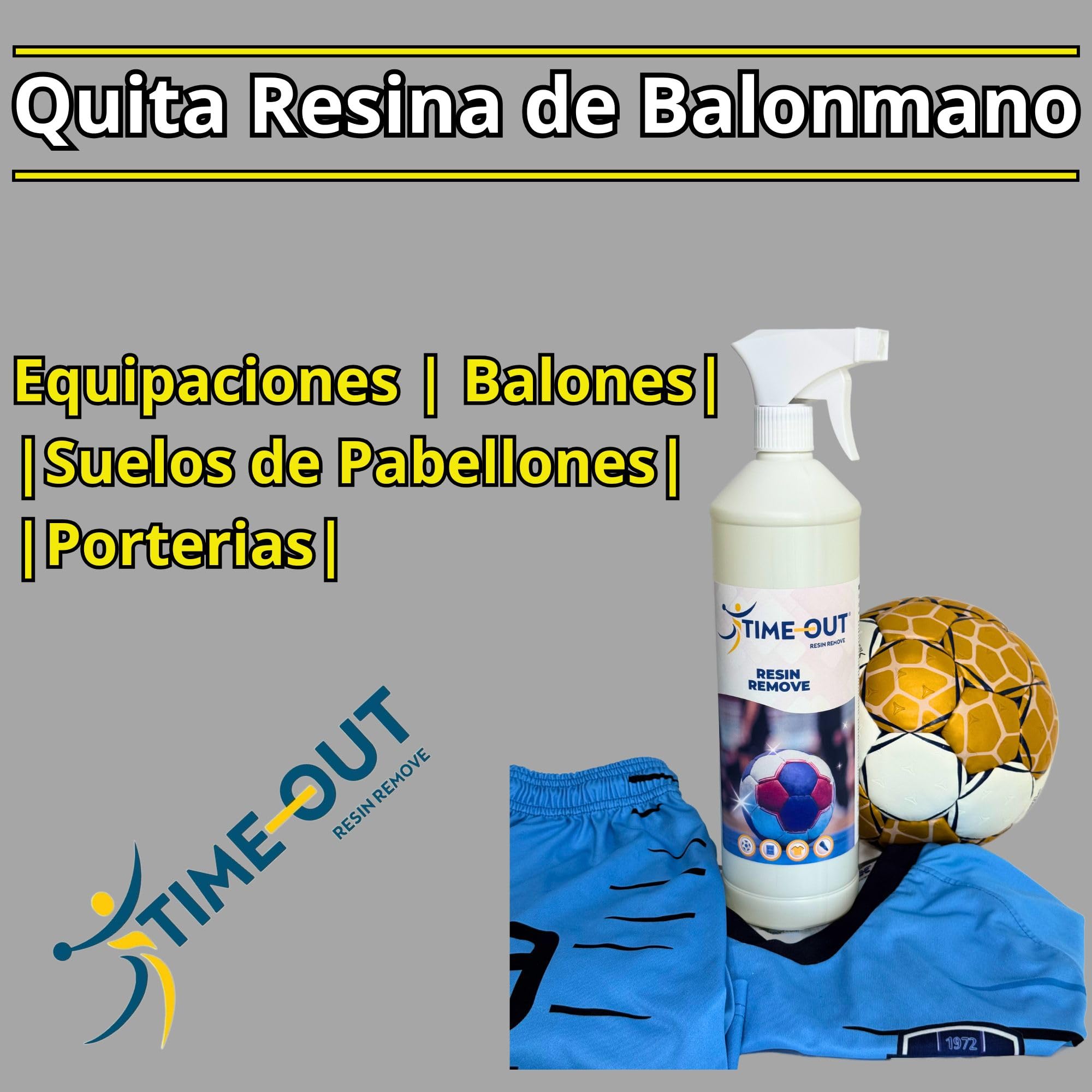 Quita Resina de Balonmano, Eliminador de Resina de Ropa y Balones, Limpiador de Suelos de Pabellones