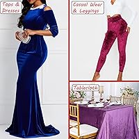 Vista 5 de Barcelonetta Tela de terciopelo elástico Lujo y suave Tela de terciopelo Rollo de 60 pulgadas de ancho 10% elastano Costura, ropa