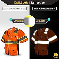 Vista 3 de KwikSafety - Charlotte, NC - Men's & Women's Class 3 Safety Vest PPE Hi Vis Reflective ANSI OSHA