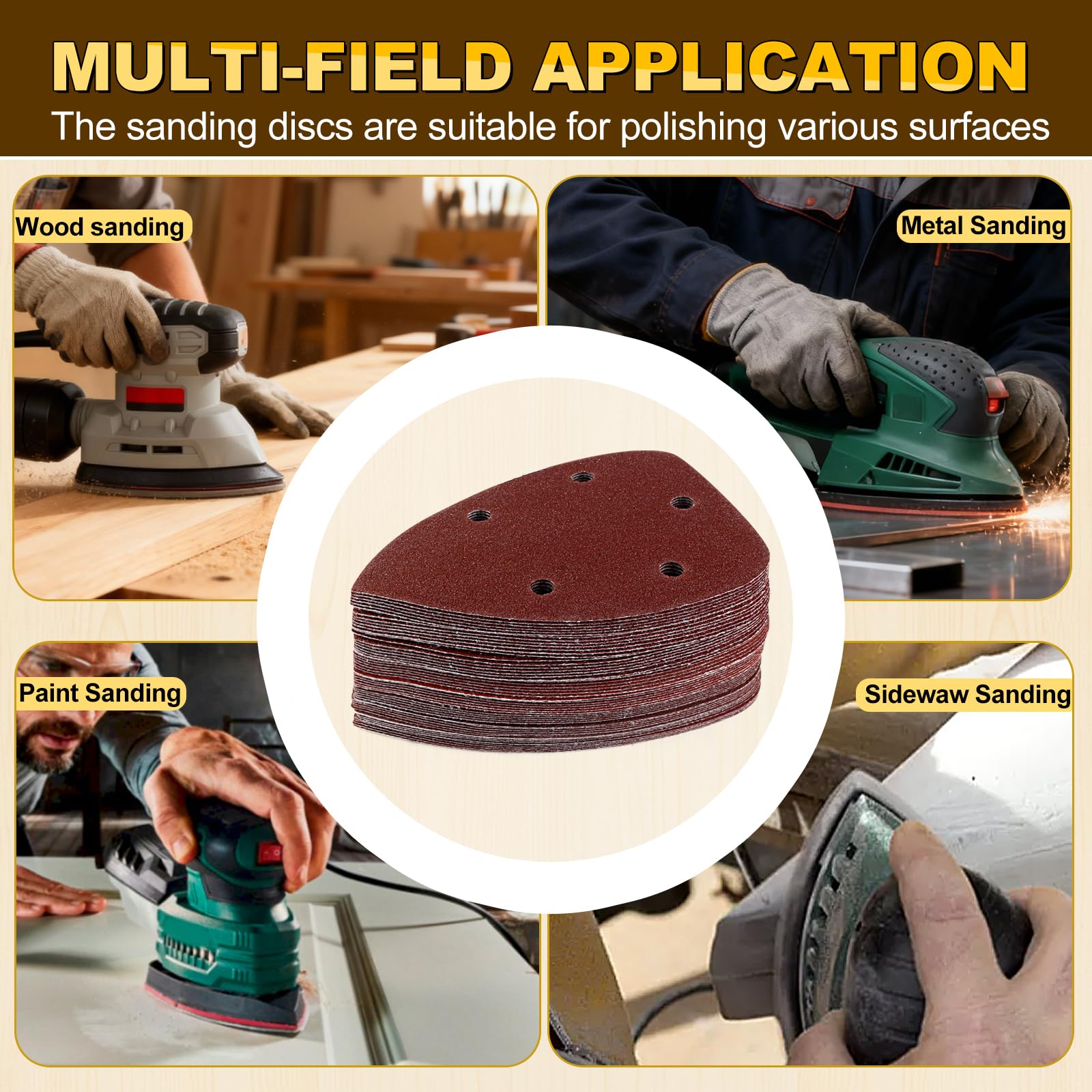 Mouse Sanding Pads - 55 Pcs, 9 Grits -7