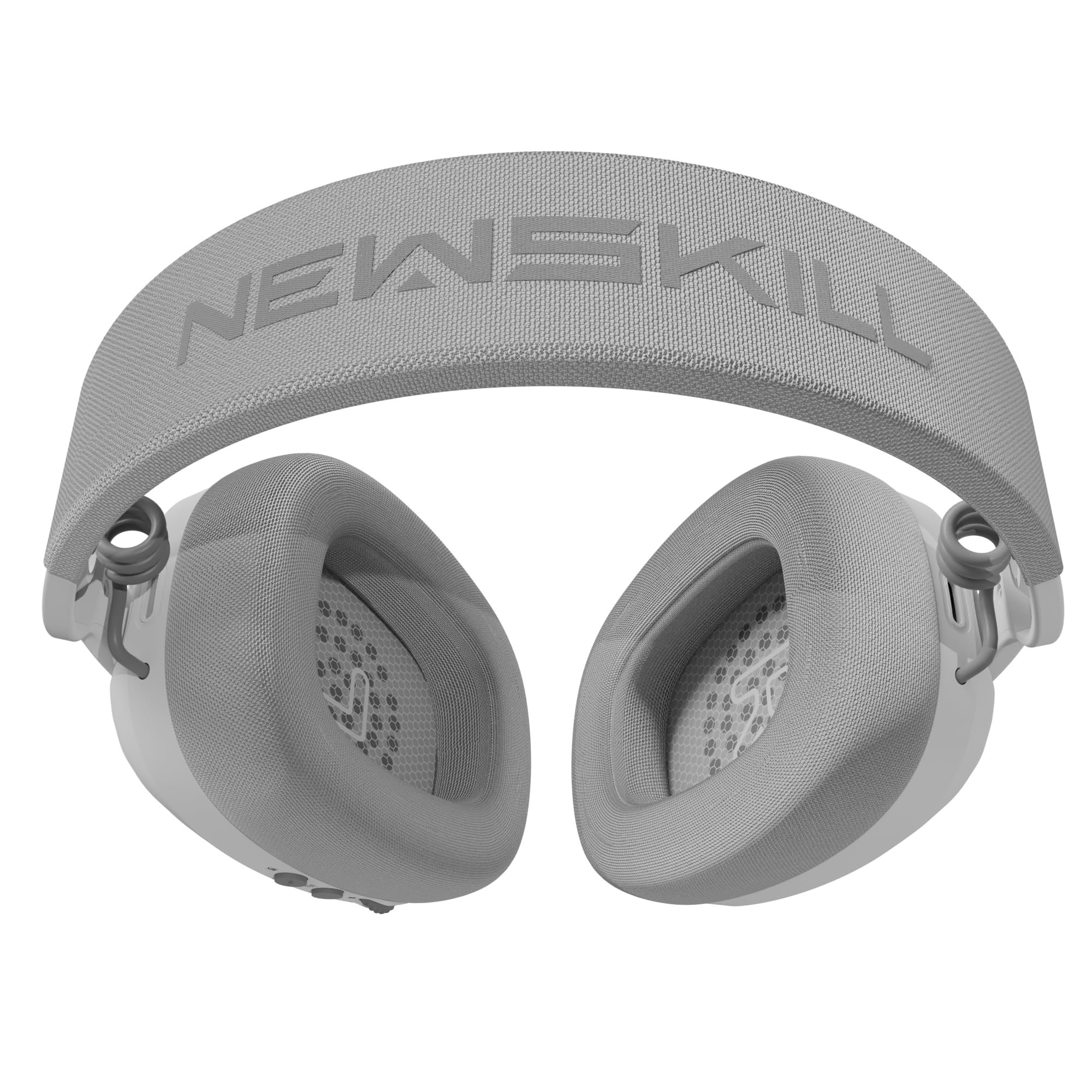 NEWSKILL Bael Auriculares Inalámbricos Gaming, Ligeros, micrófono omnidireccional, Batería de 20 Horas, Triple conexión 2.4G, Bluetooth y Cable, Compatibles con PC, PS5, PS4, Switch y móvil – Blanco