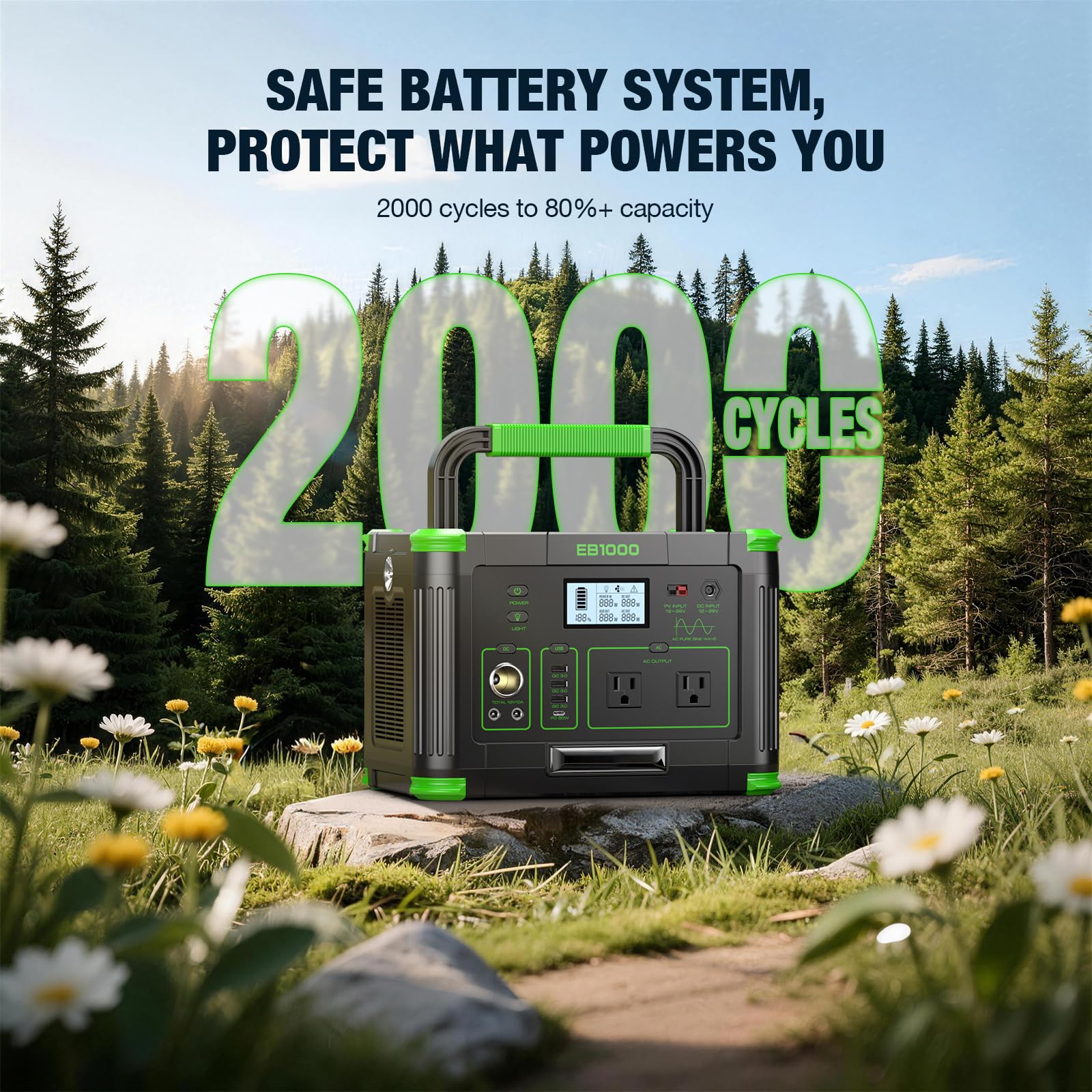 Amazon.co.jp: GRECELL ポータブル電源 大容量 999Wh ポータブル